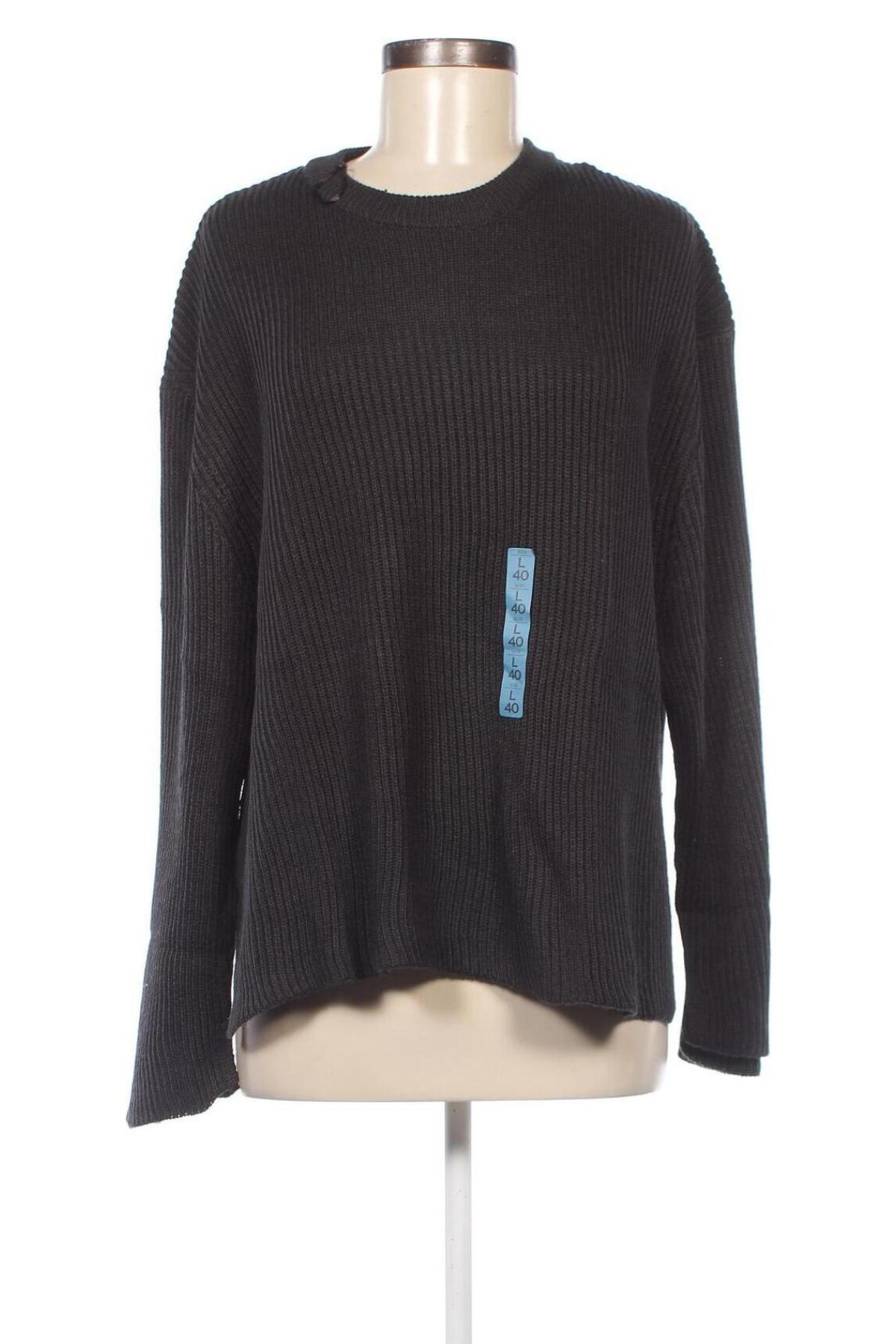 Дамски пуловер Pull&Bear, Размер L, Цвят Черен, Цена 21,16 лв.