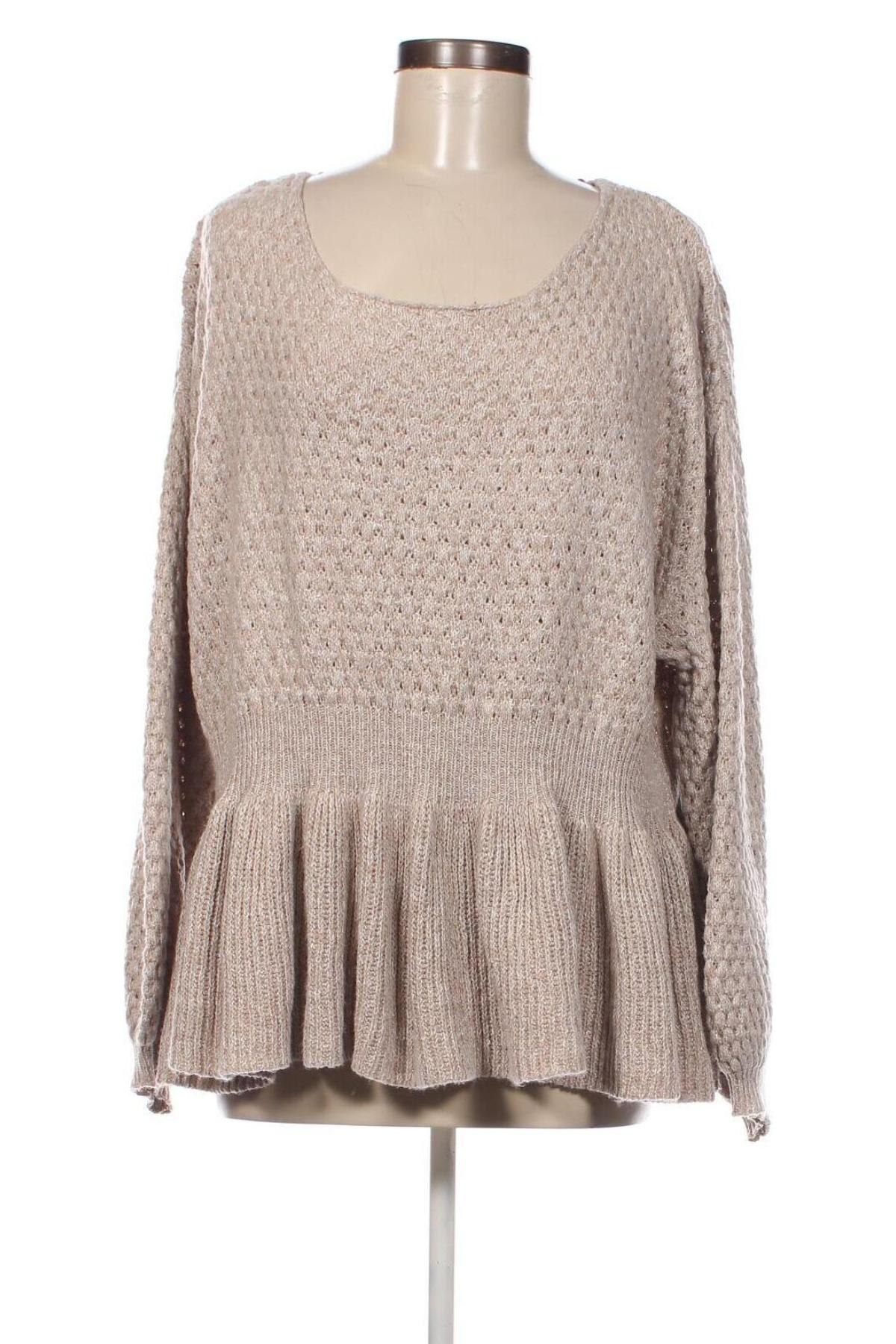 Damenpullover SHEIN, Größe XXL, Farbe Beige, Preis 12,11 €