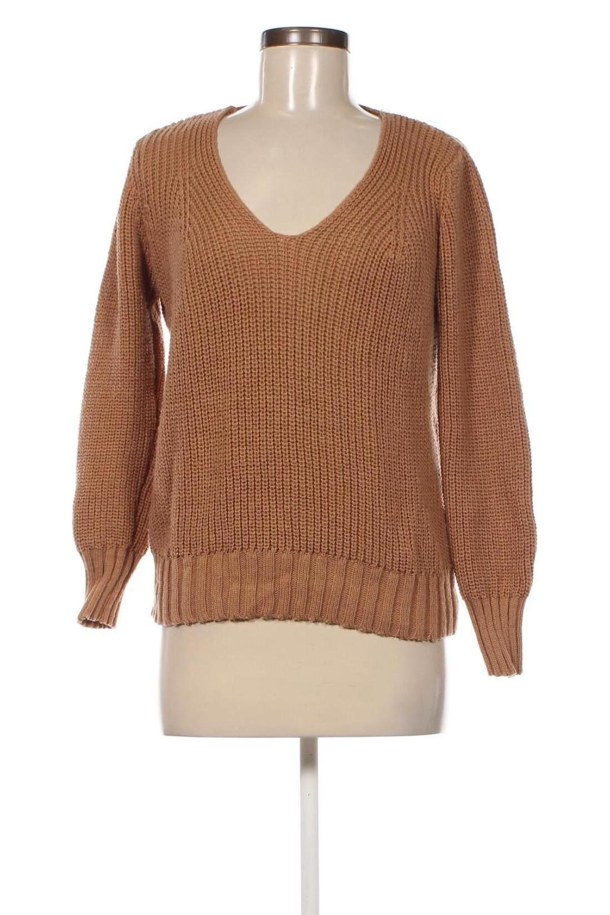 Дамски пуловер Trendyol, Размер L, Цвят Кафяв, Цена 7,83 лв.