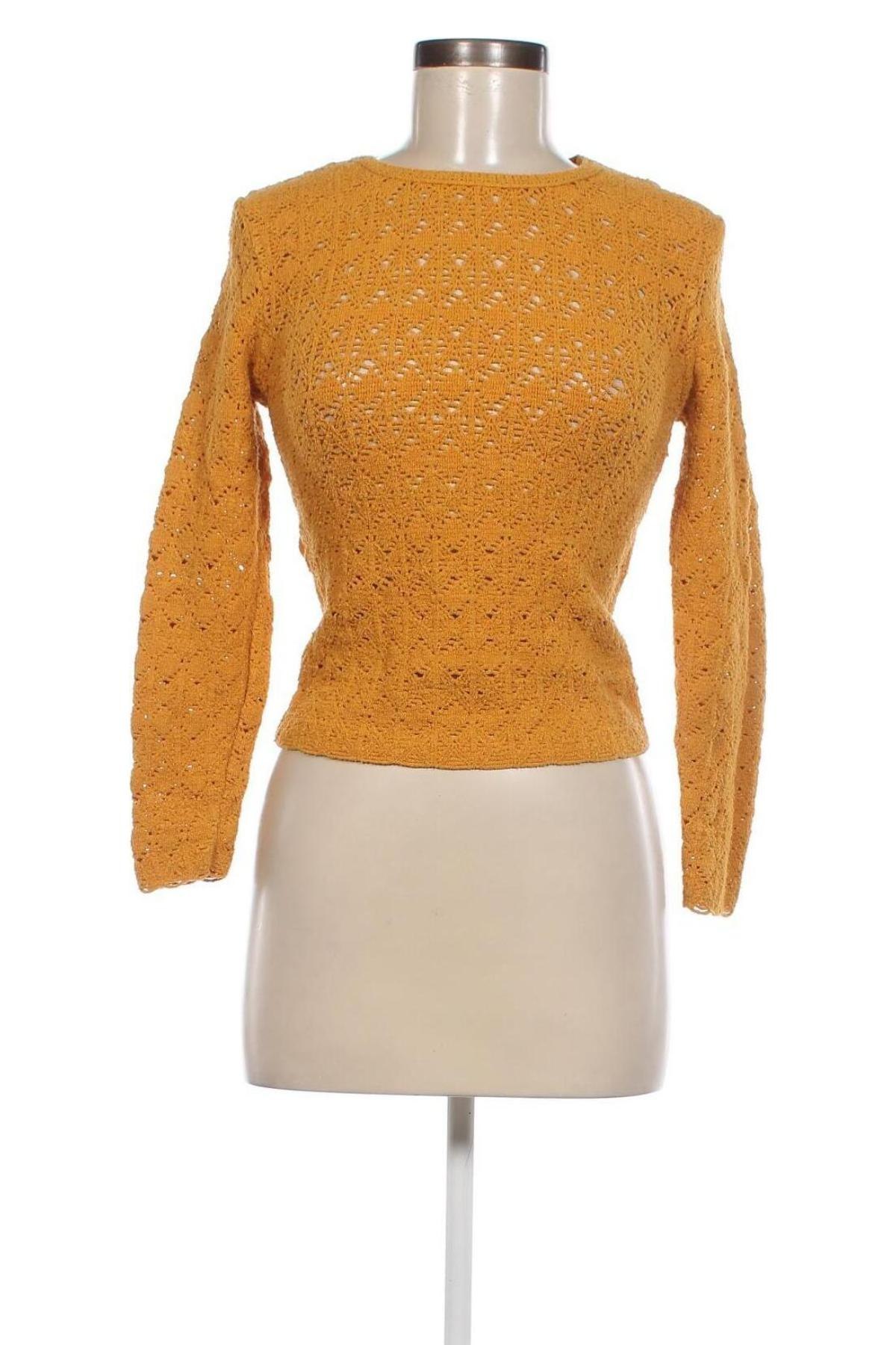 Pulover de femei Zara, Mărime S, Culoare Galben, Preț 25,66 Lei