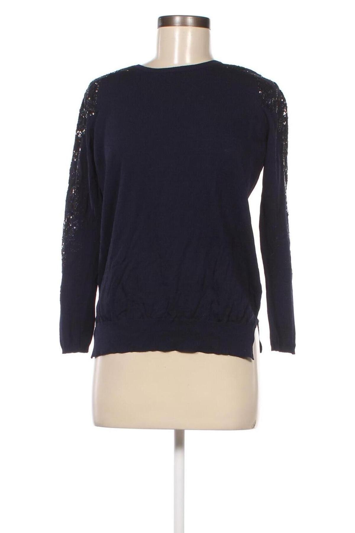 Дамски пуловер Zara Knitwear, Размер S, Цвят Син, Цена 6,20 лв.