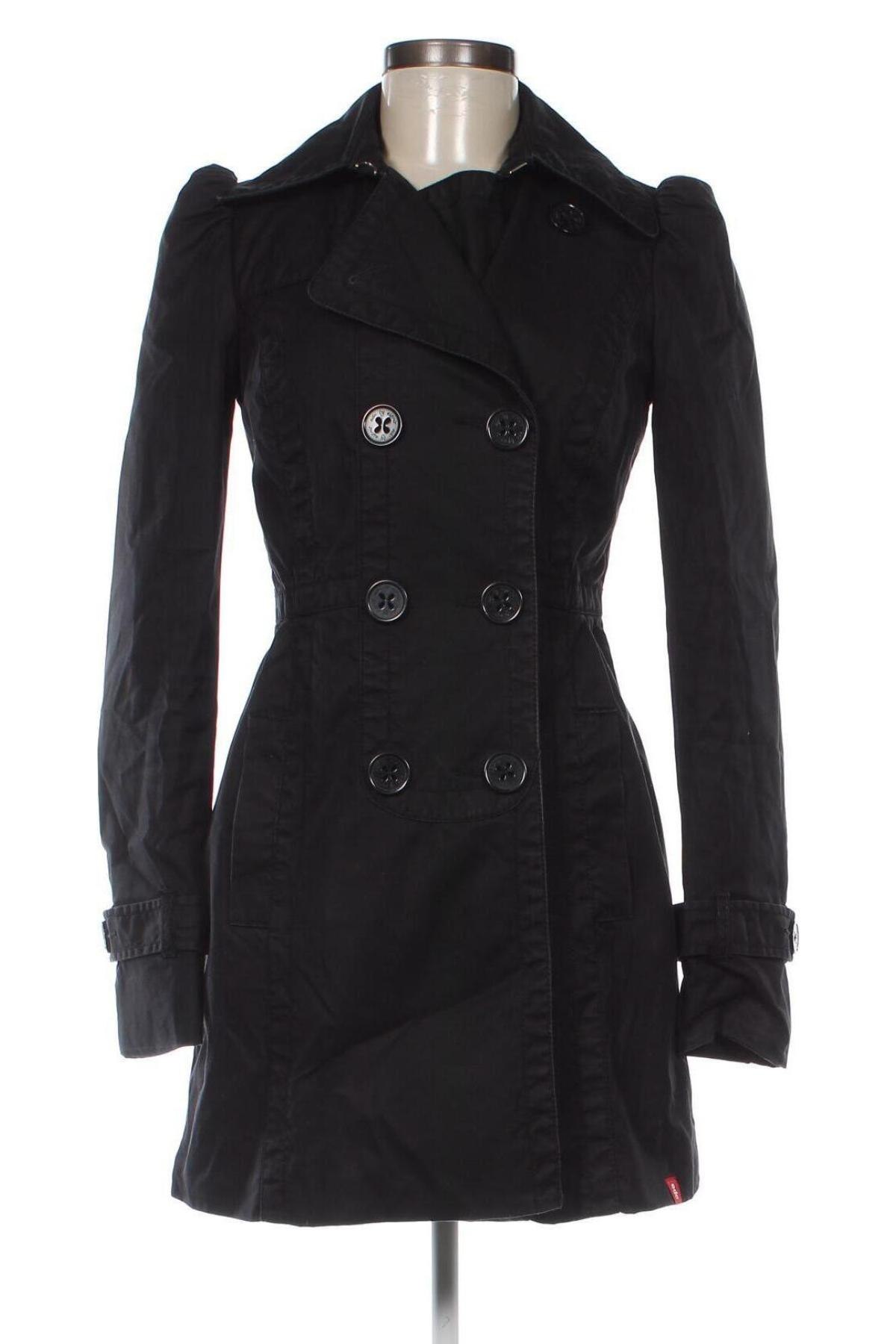 Damen Trench Coat Edc By Esprit, Größe XS, Farbe Schwarz, Preis € 38,30