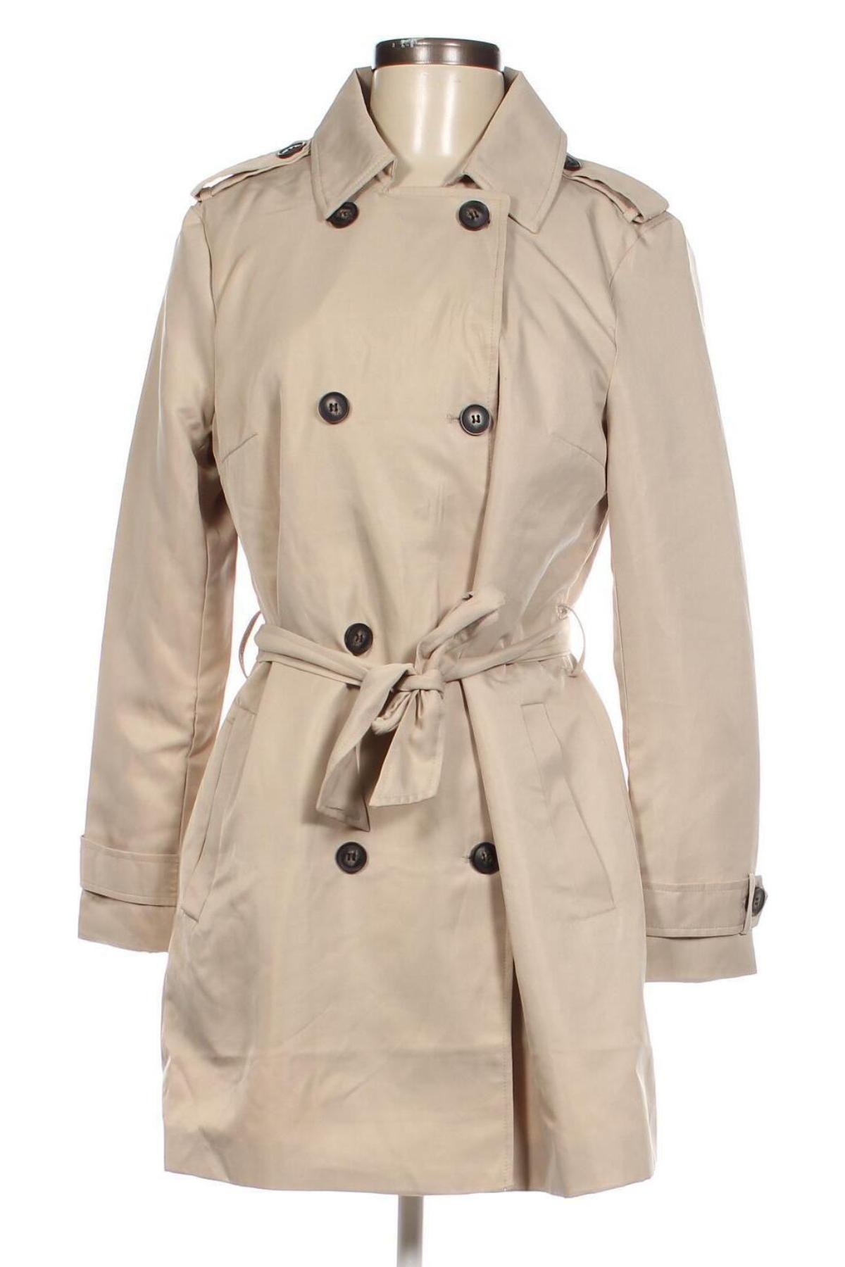 Damen Trenchcoat ONLY, Größe L, Farbe Beige, Preis 9,30 €