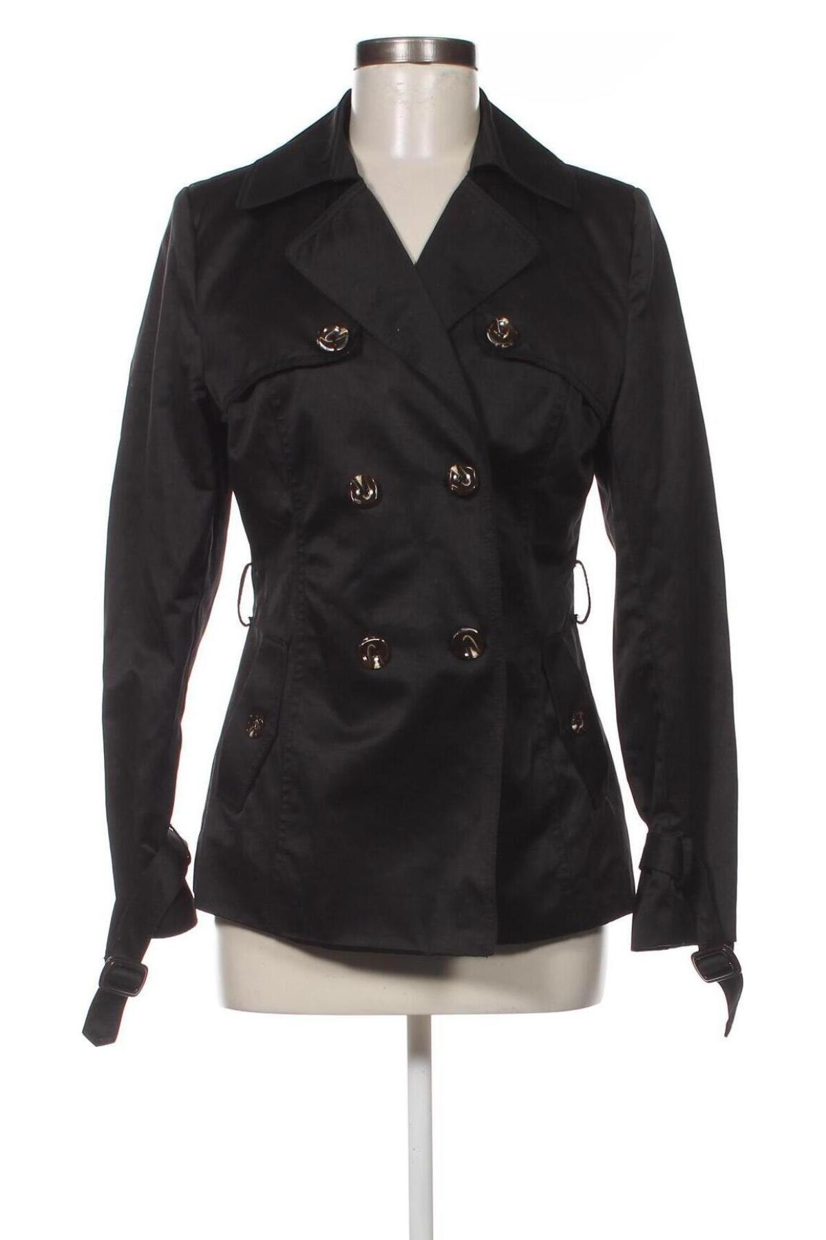 Damen Trenchcoat Orsay, Größe S, Farbe Schwarz, Preis 6,26 €
