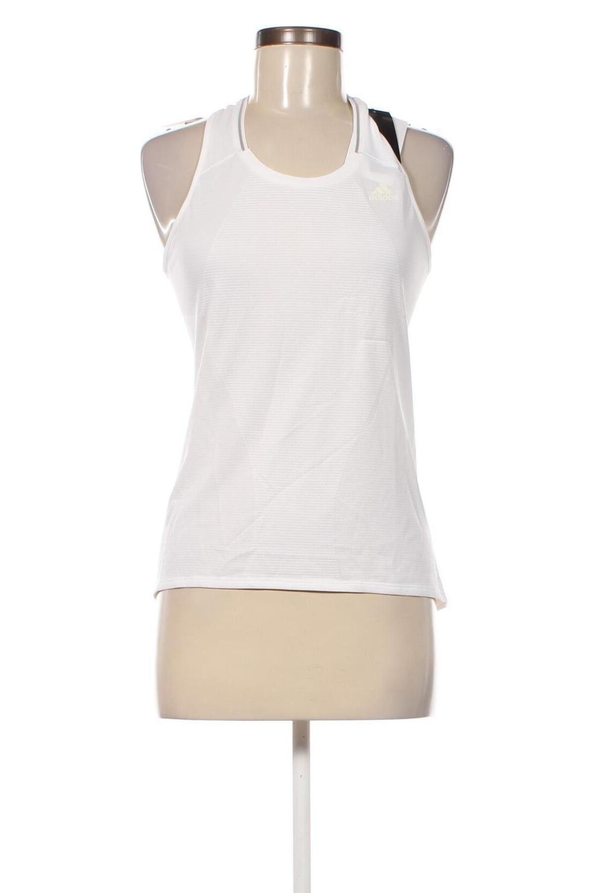 Γυναίκειο αθλητικό τοπ Adidas, Μέγεθος S, Χρώμα Λευκό, Τιμή 37,11 €