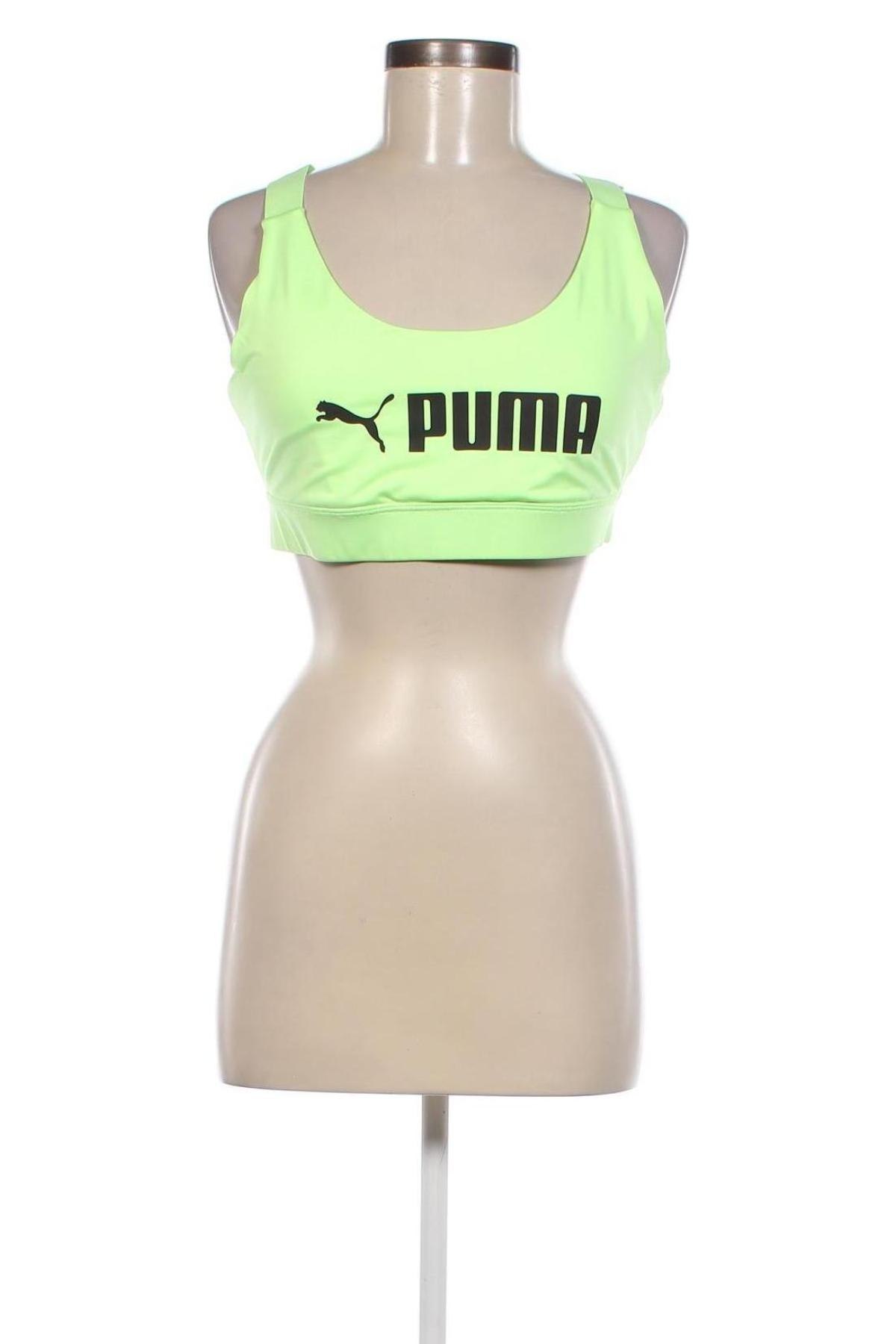Γυναίκειο αθλητικό τοπ PUMA, Μέγεθος L, Χρώμα Πράσινο, Τιμή 20,41 €