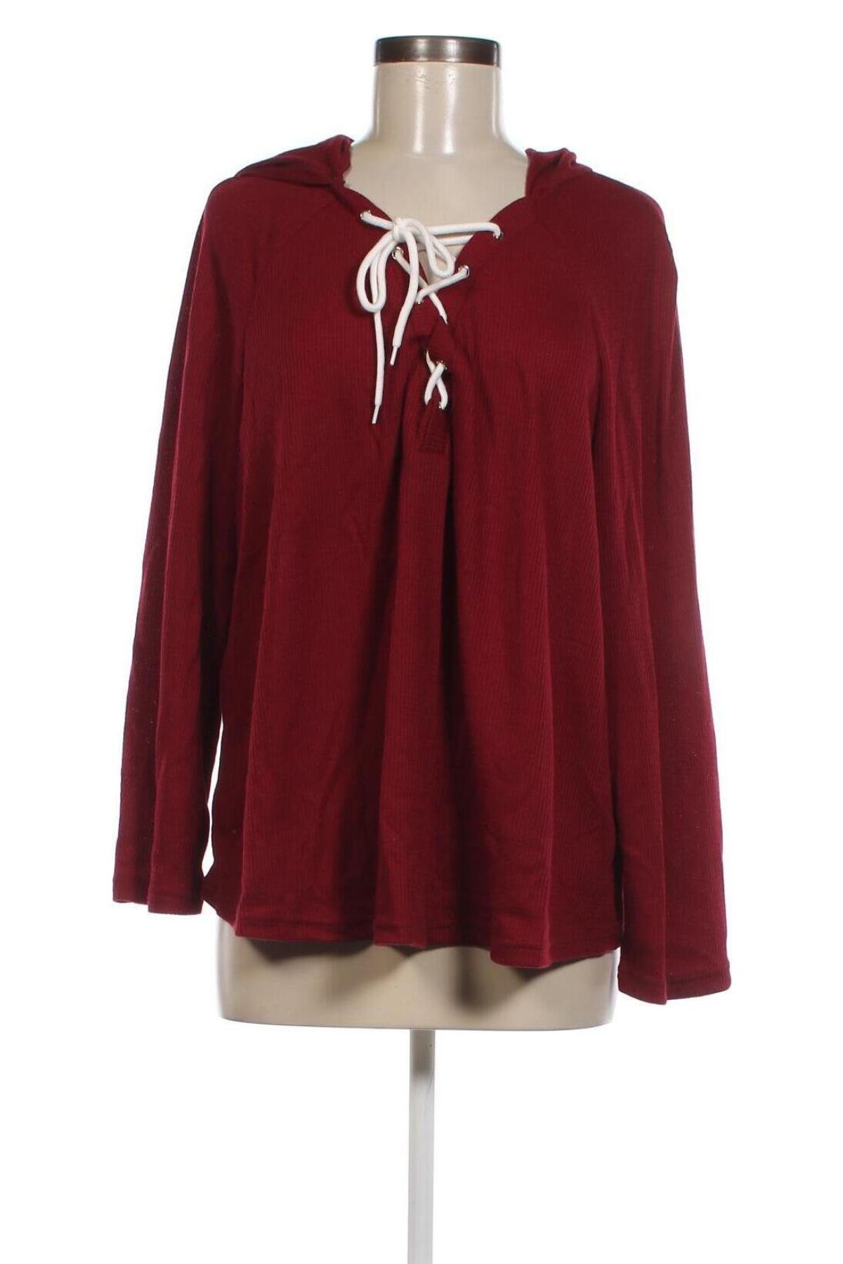 Γυναικείο φούτερ SHEIN, Μέγεθος XL, Χρώμα Κόκκινο, Τιμή 5,56 €