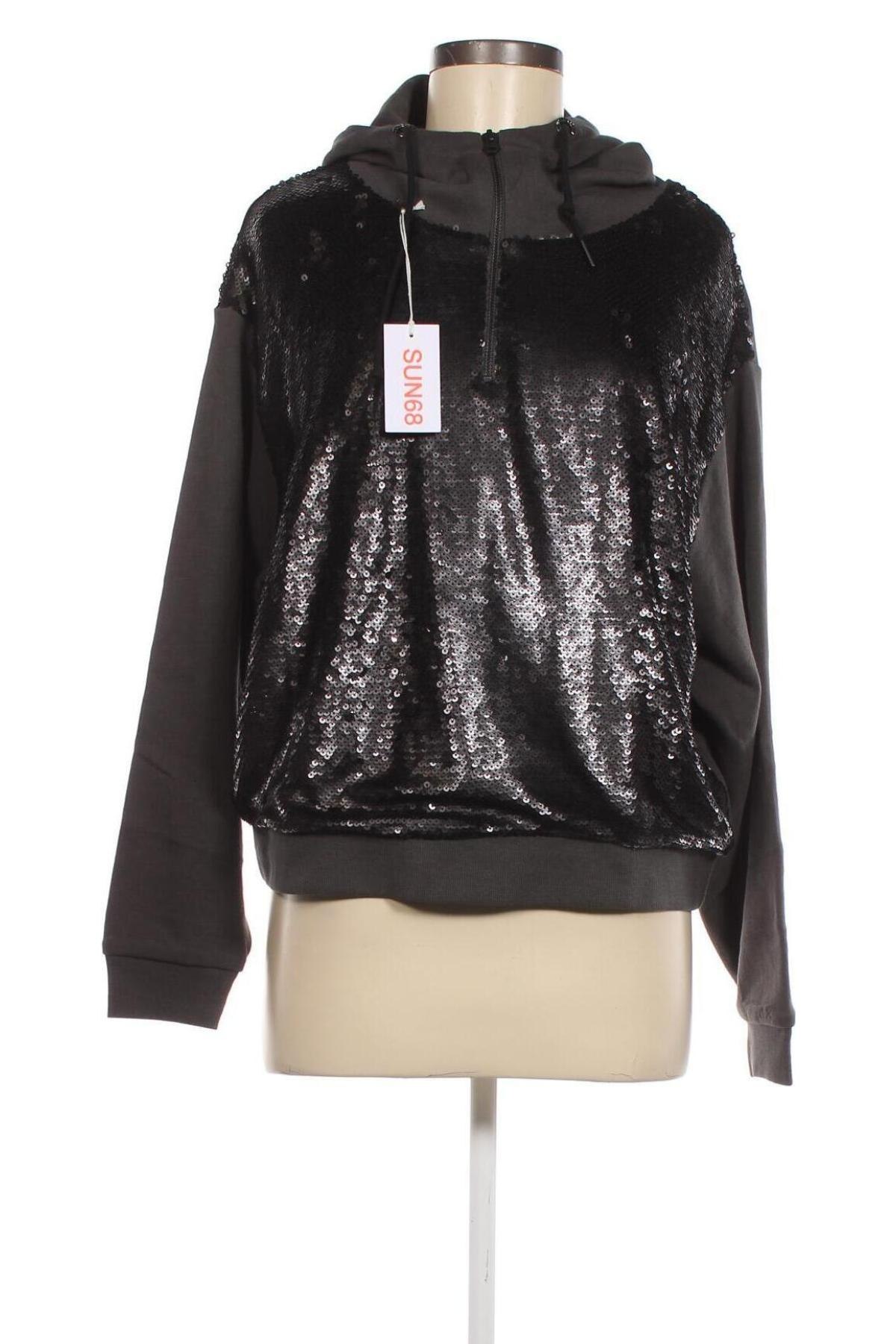 Damen Sweatshirt SUN68, Größe L, Farbe Grau, Preis 22,61 €