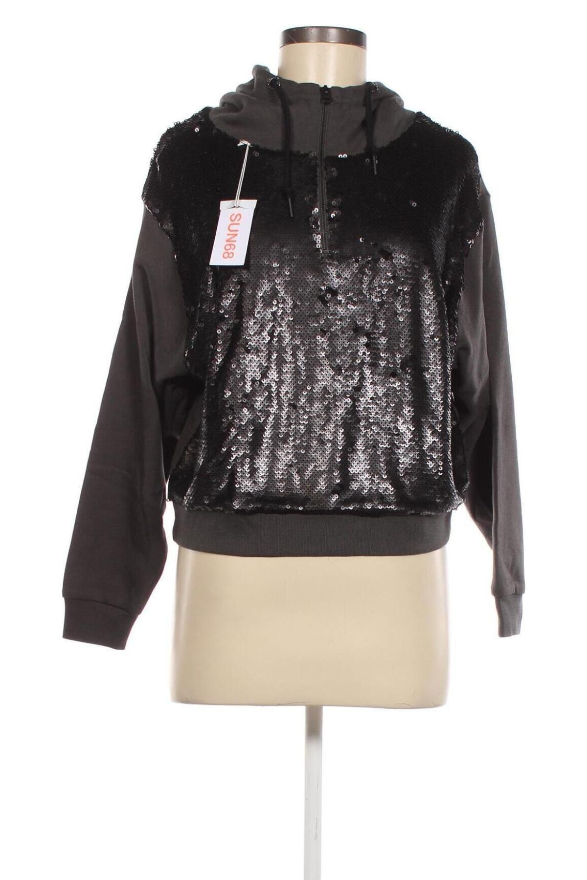 Damen Sweatshirt SUN68, Größe S, Farbe Grau, Preis 22,61 €