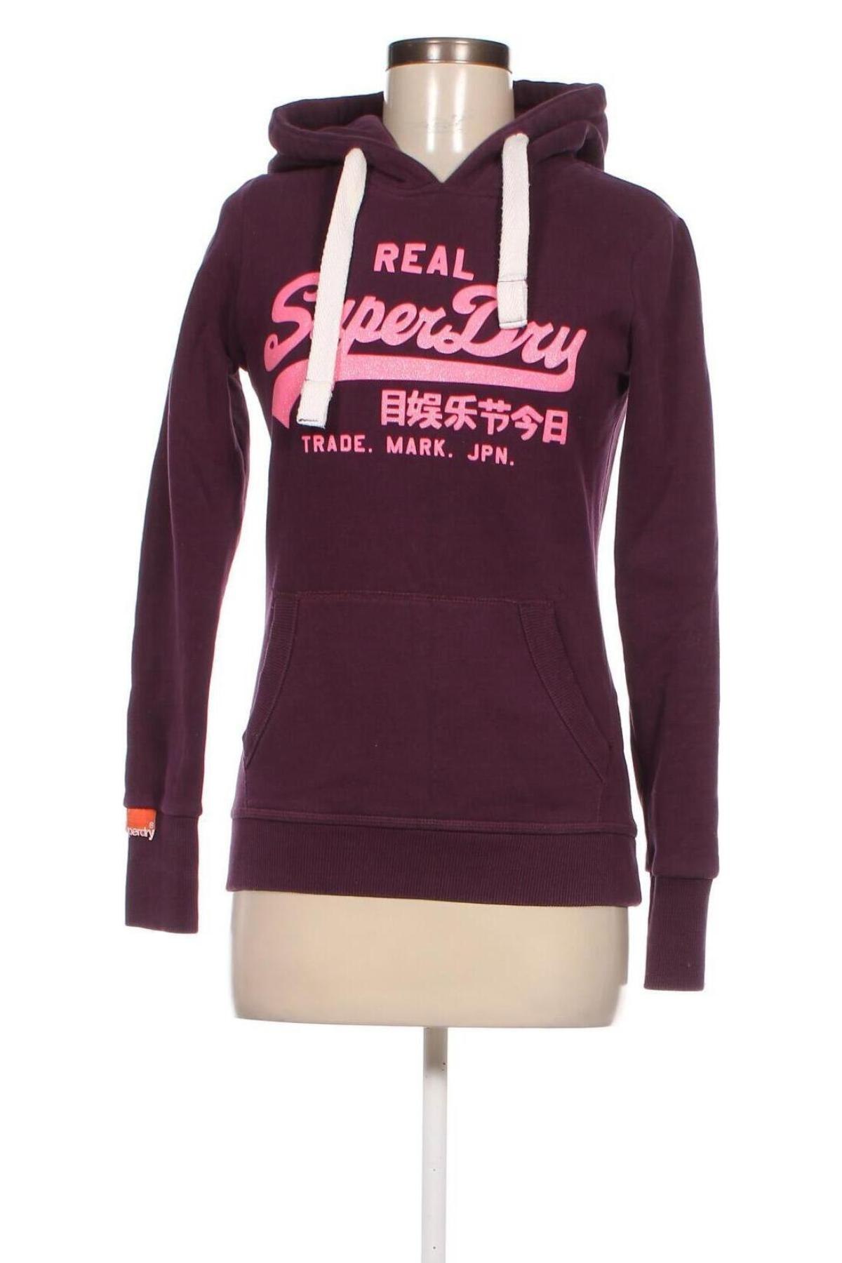 Damen Sweatshirt Superdry, Größe S, Farbe Lila, Preis 22,15 €