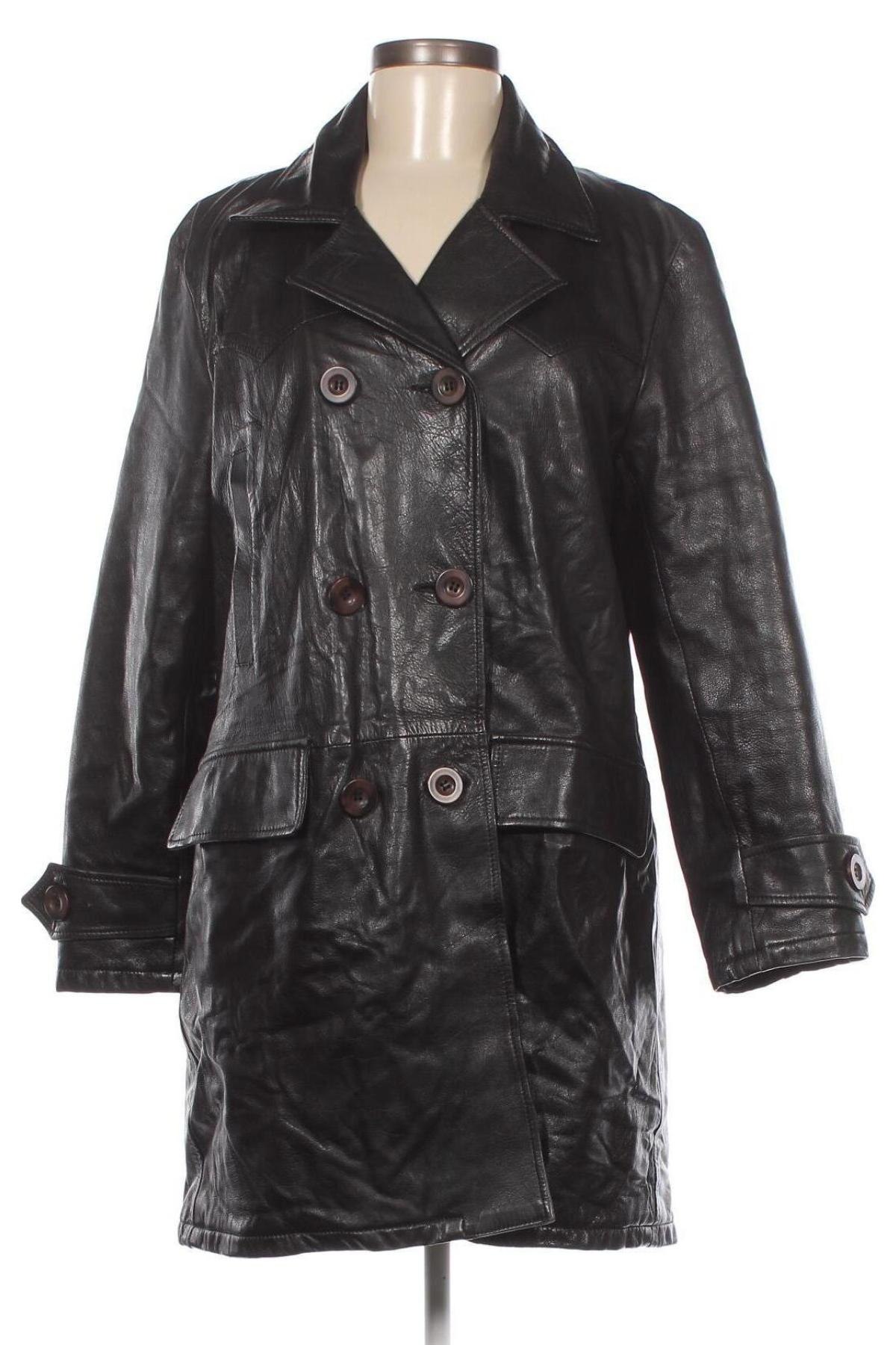 Dámská kožená bunda , Velikost L, Barva Černá, Cena  427,00 Kč