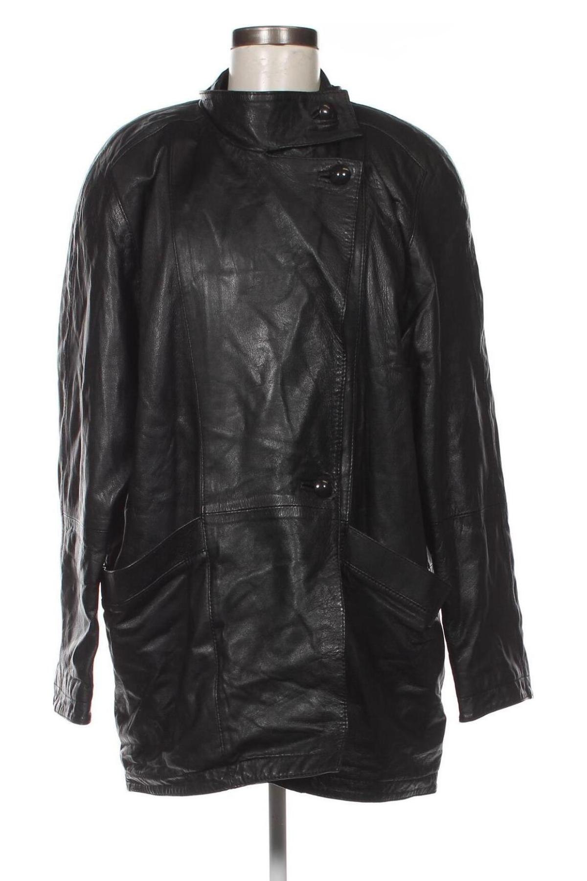 Damen Lederjacke, Größe XXL, Farbe Schwarz, Preis 14,66 €