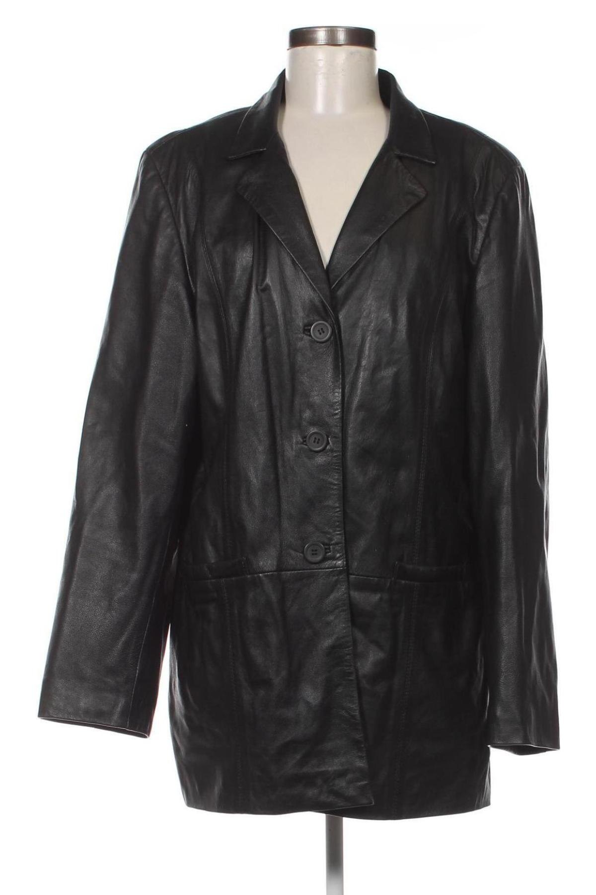 Damen Lederjacke, Größe L, Farbe Schwarz, Preis 31,27 €