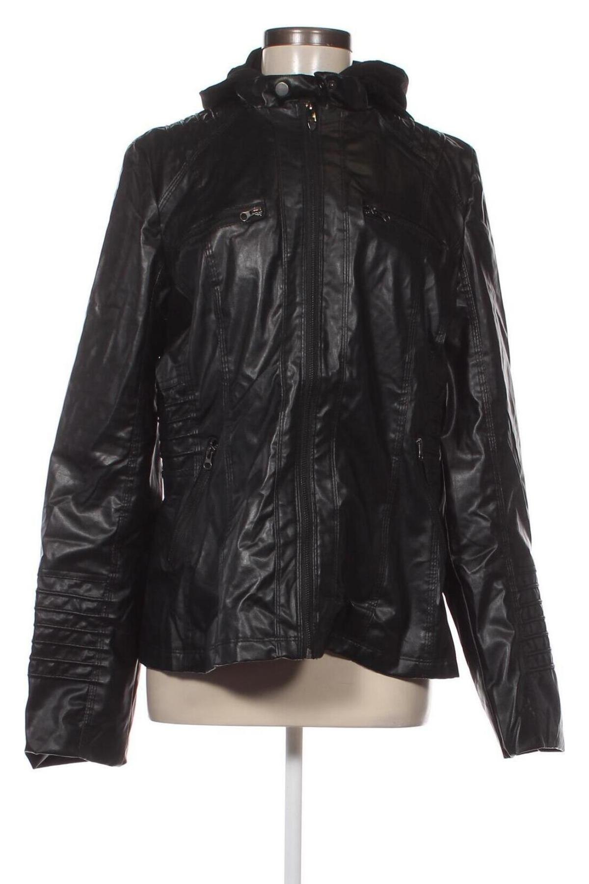 Damen Lederjacke, Größe 3XL, Farbe Schwarz, Preis 34,10 €