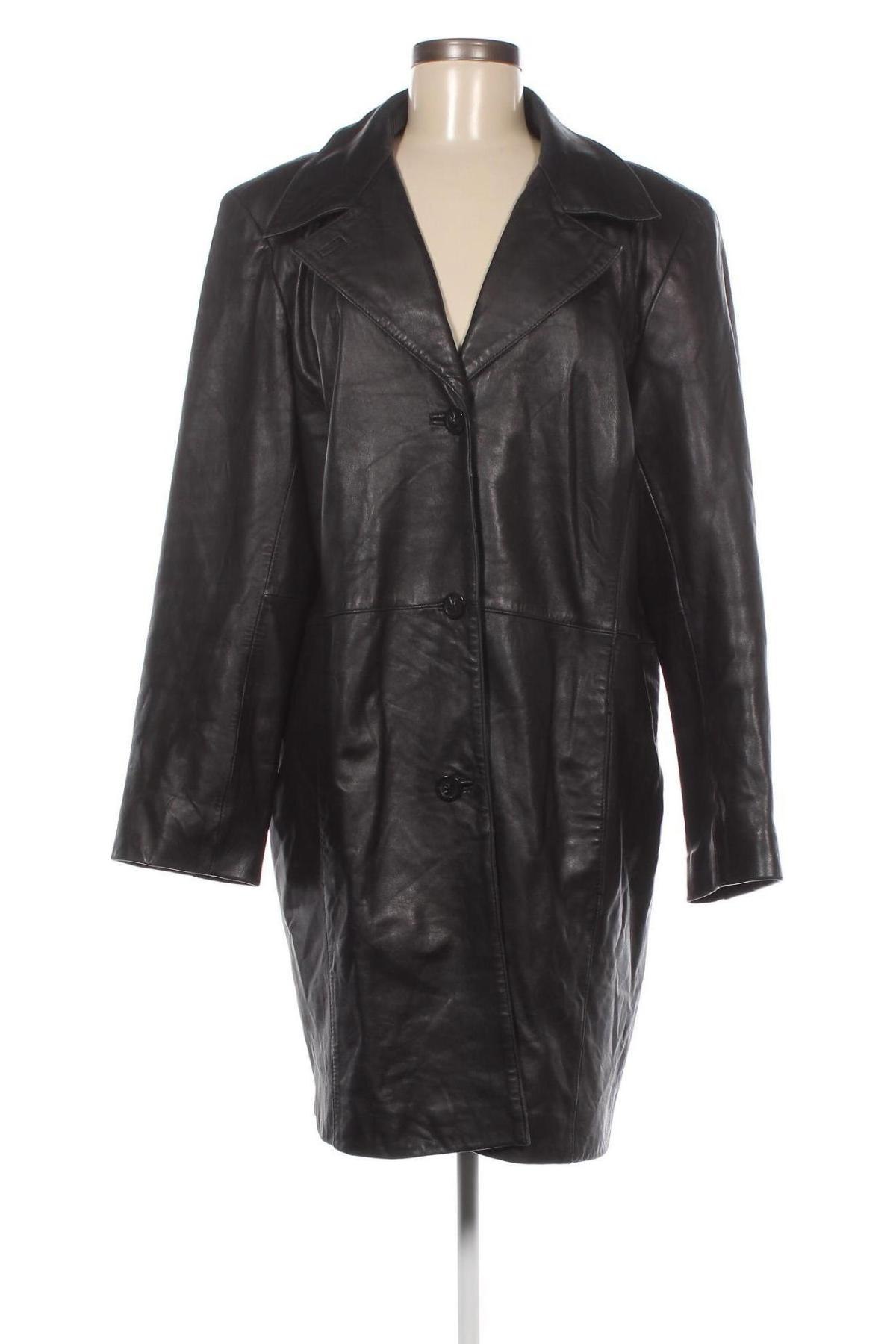 Γυναικείο δερμάτινο μπουφάν Alfani, Μέγεθος XL, Χρώμα Μαύρο, Τιμή 41,64 €