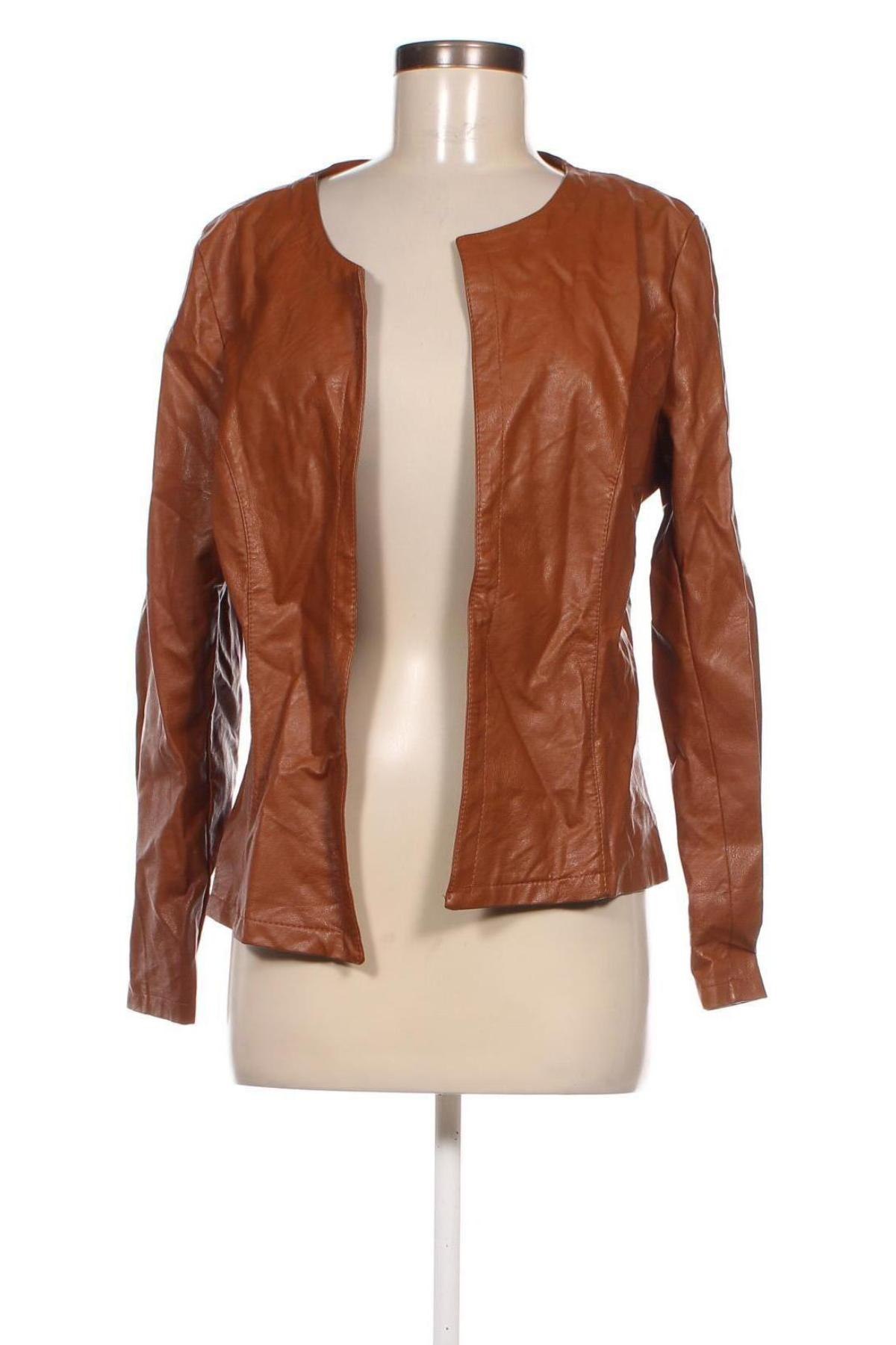 Dámska kožená bunda  Made In Italy, Veľkosť XL, Farba Hnedá, Cena  27,78 €