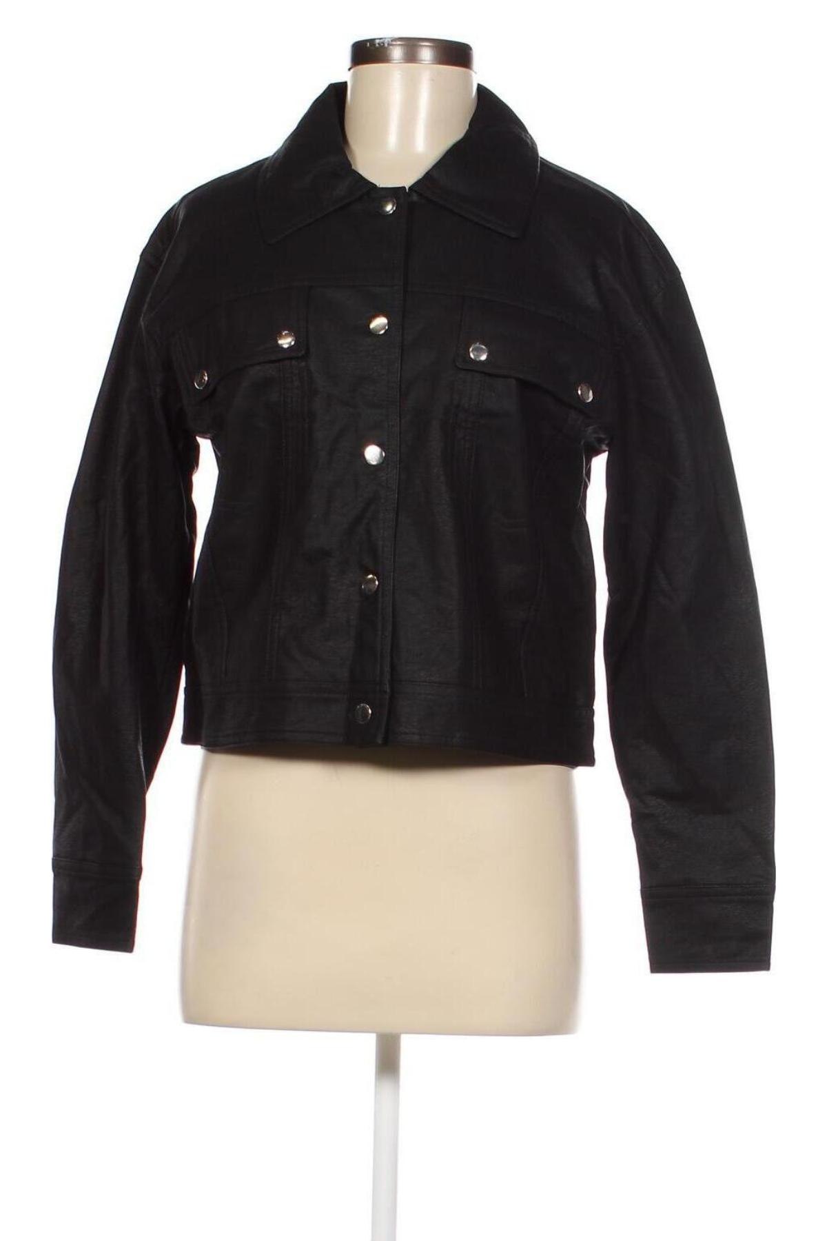 Dámska kožená bunda  NA-KD, Veľkosť S, Farba Čierna, Cena  25,73 €