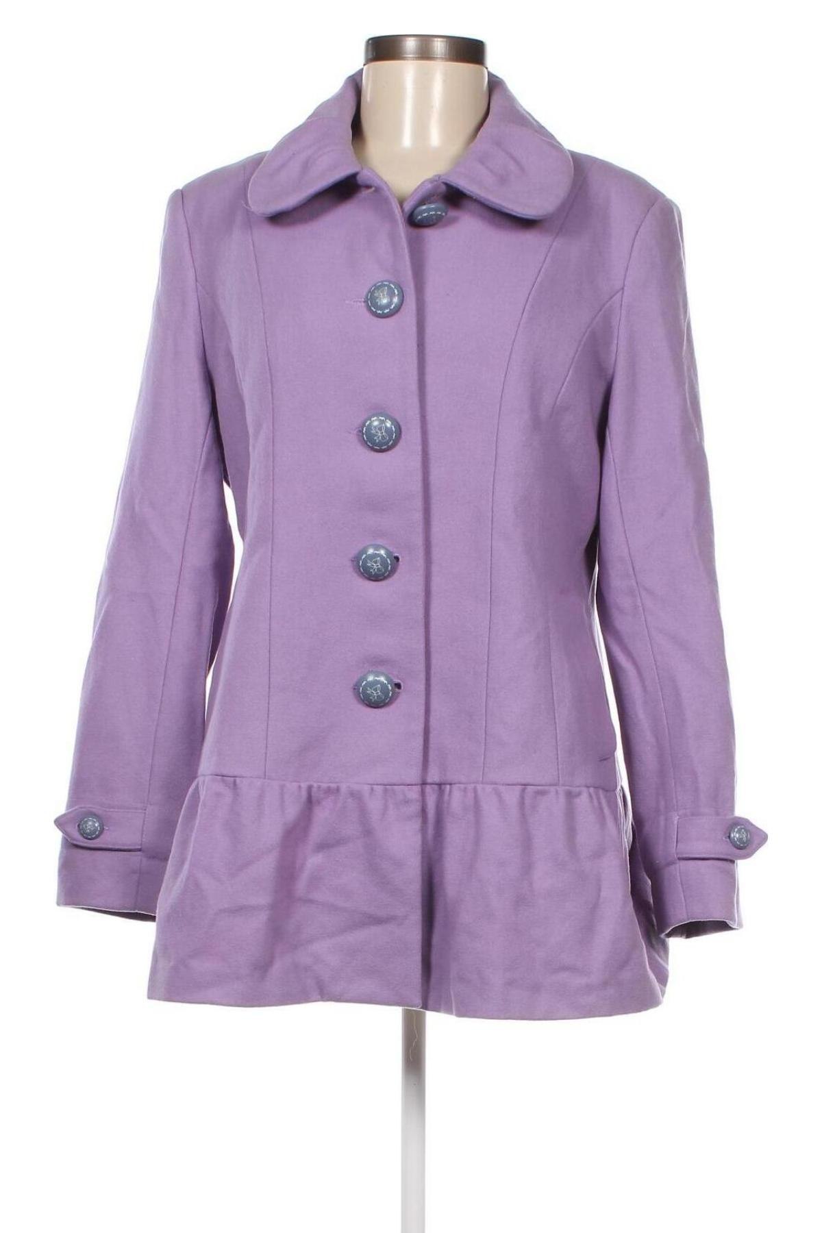 Γυναικείο παλτό Alannah Hill, Μέγεθος L, Χρώμα Βιολετί, Τιμή 16,85 €