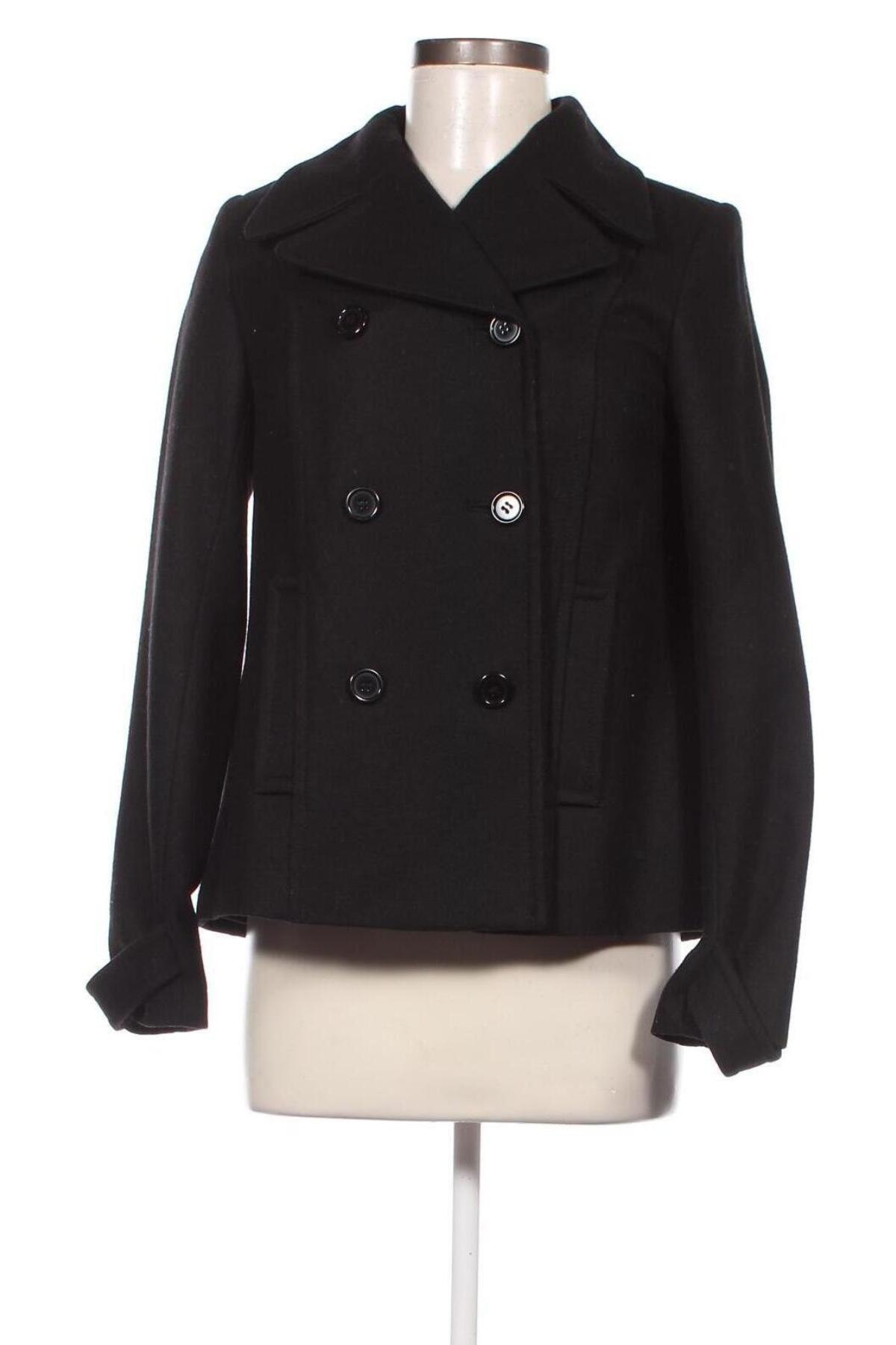 Dámský kabát  H&M, Velikost S, Barva Černá, Cena  637,00 Kč