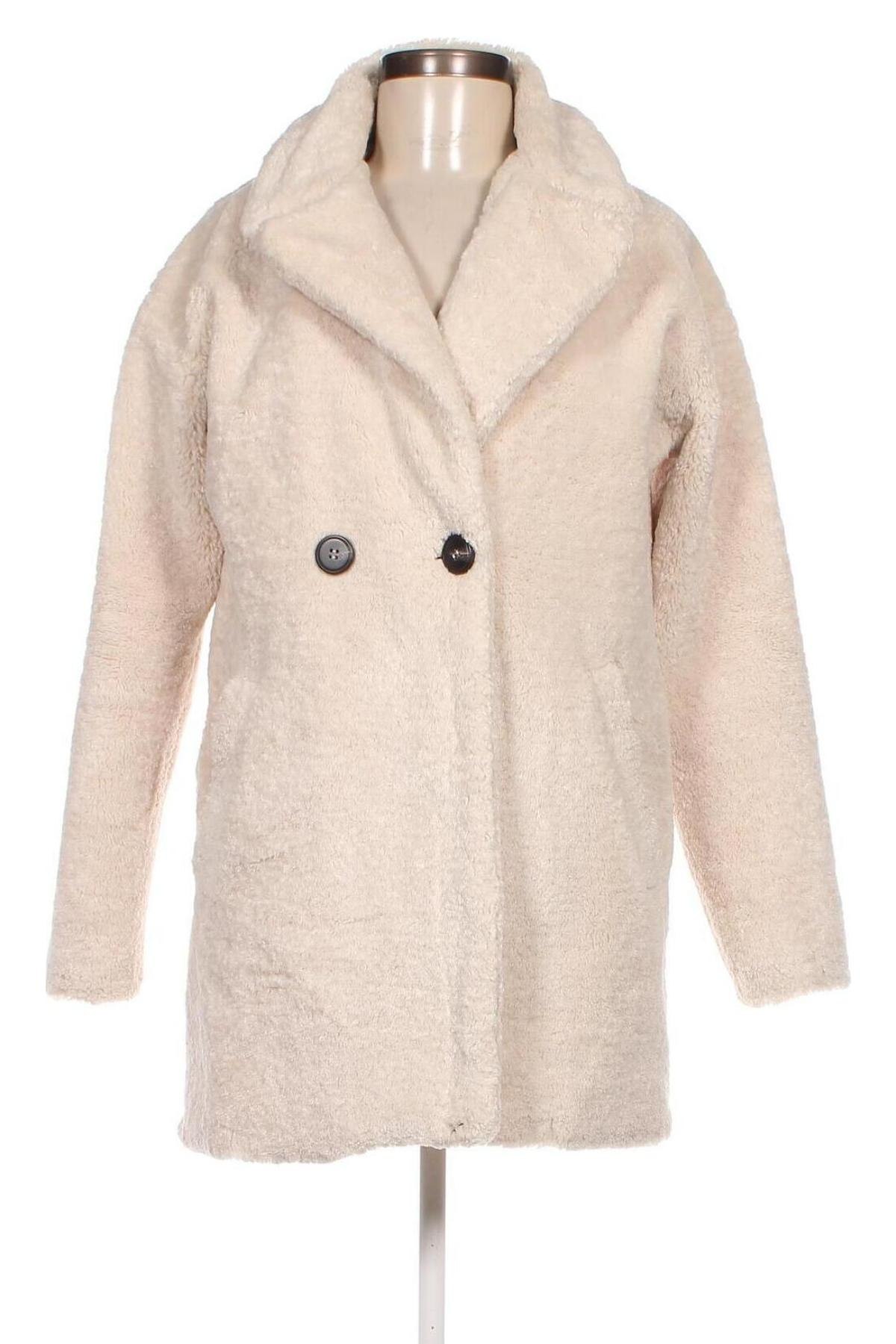 Γυναικείο παλτό LCW, Μέγεθος S, Χρώμα Εκρού, Τιμή 37,77 €