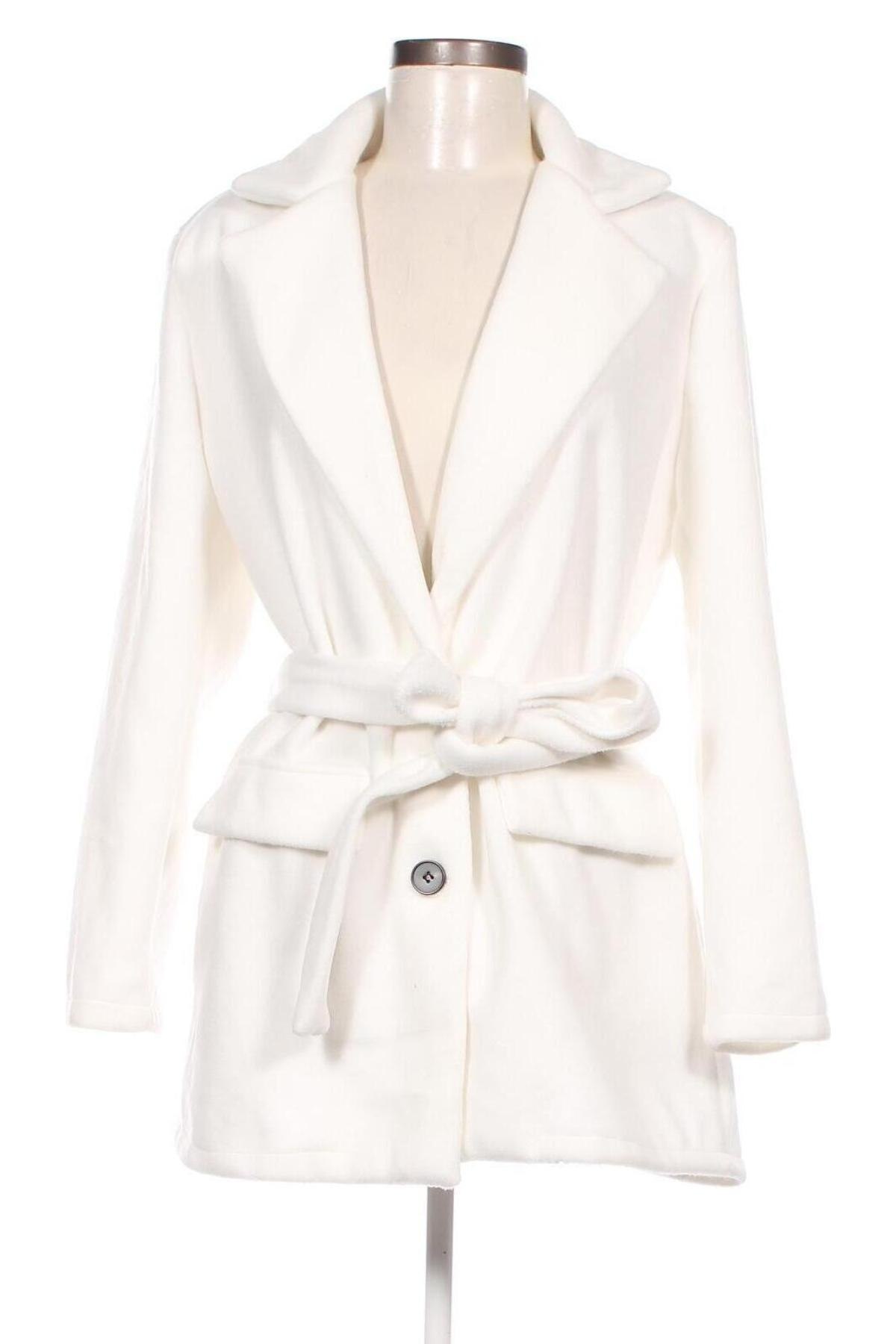 Дамско палто Made In Italy, Размер S, Цвят Бял, Цена 21,12 лв.