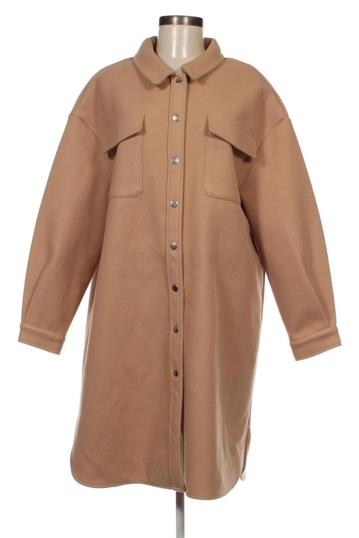 Γυναικείο παλτό ONLY, Μέγεθος L, Χρώμα  Μπέζ, Τιμή 48,97 €