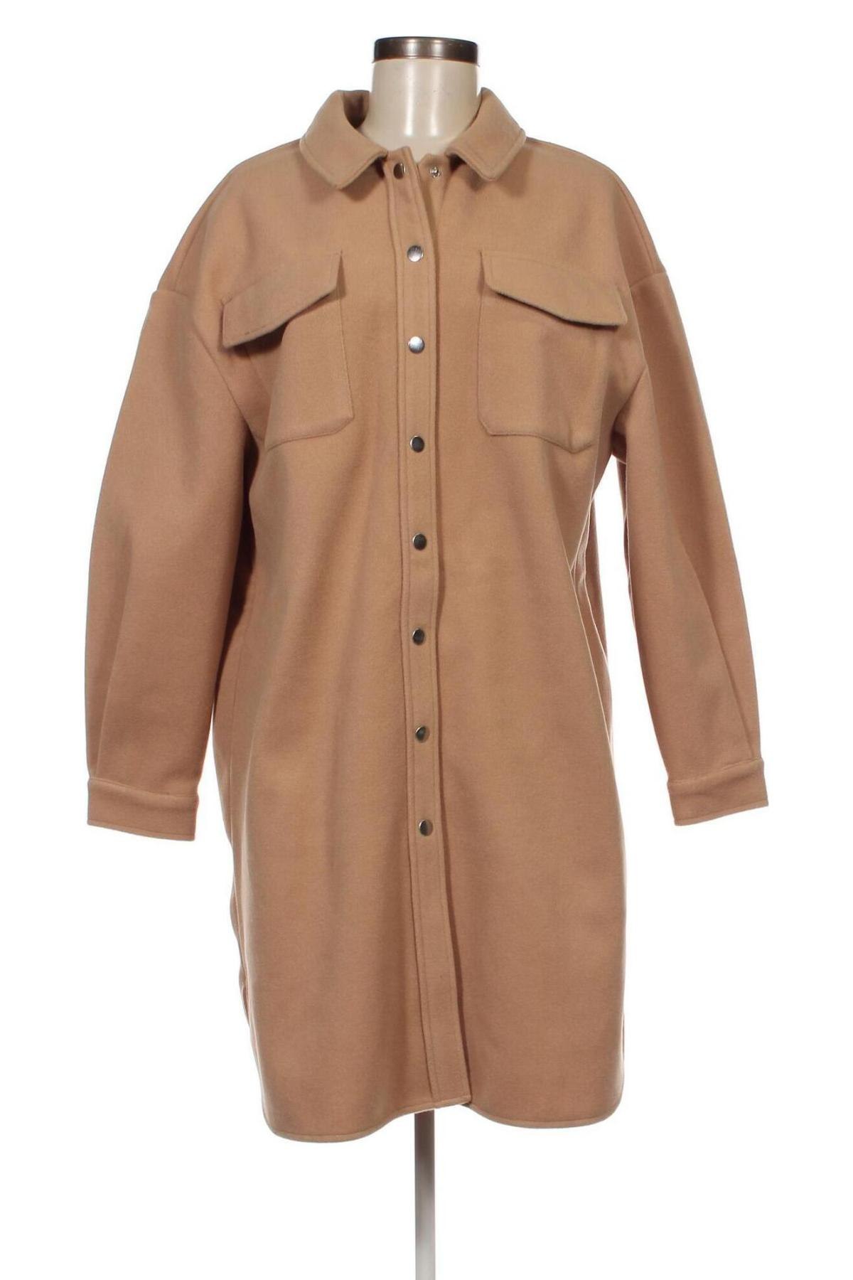 Дамско палто ONLY, Размер S, Цвят Бежов, Цена 37,05 лв.