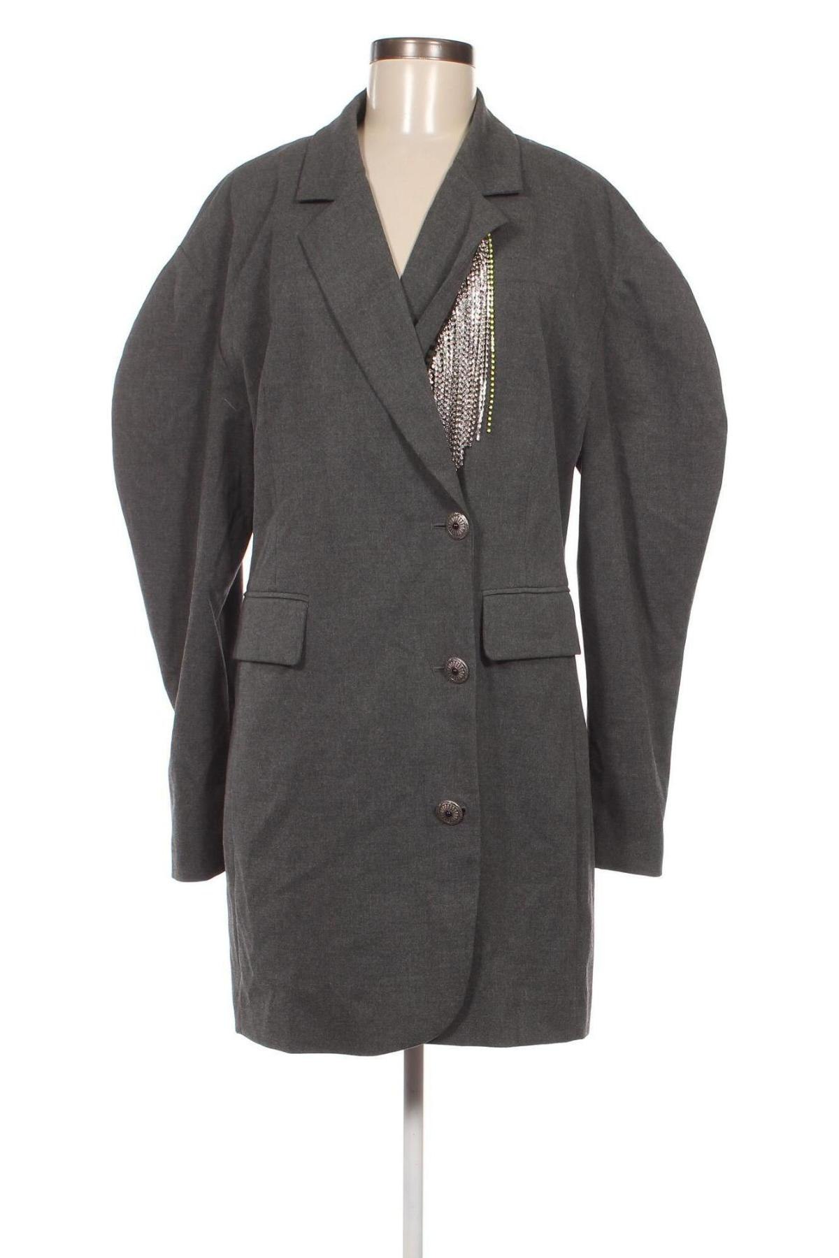 Γυναικείο παλτό TWINSET, Μέγεθος L, Χρώμα Γκρί, Τιμή 92,88 €