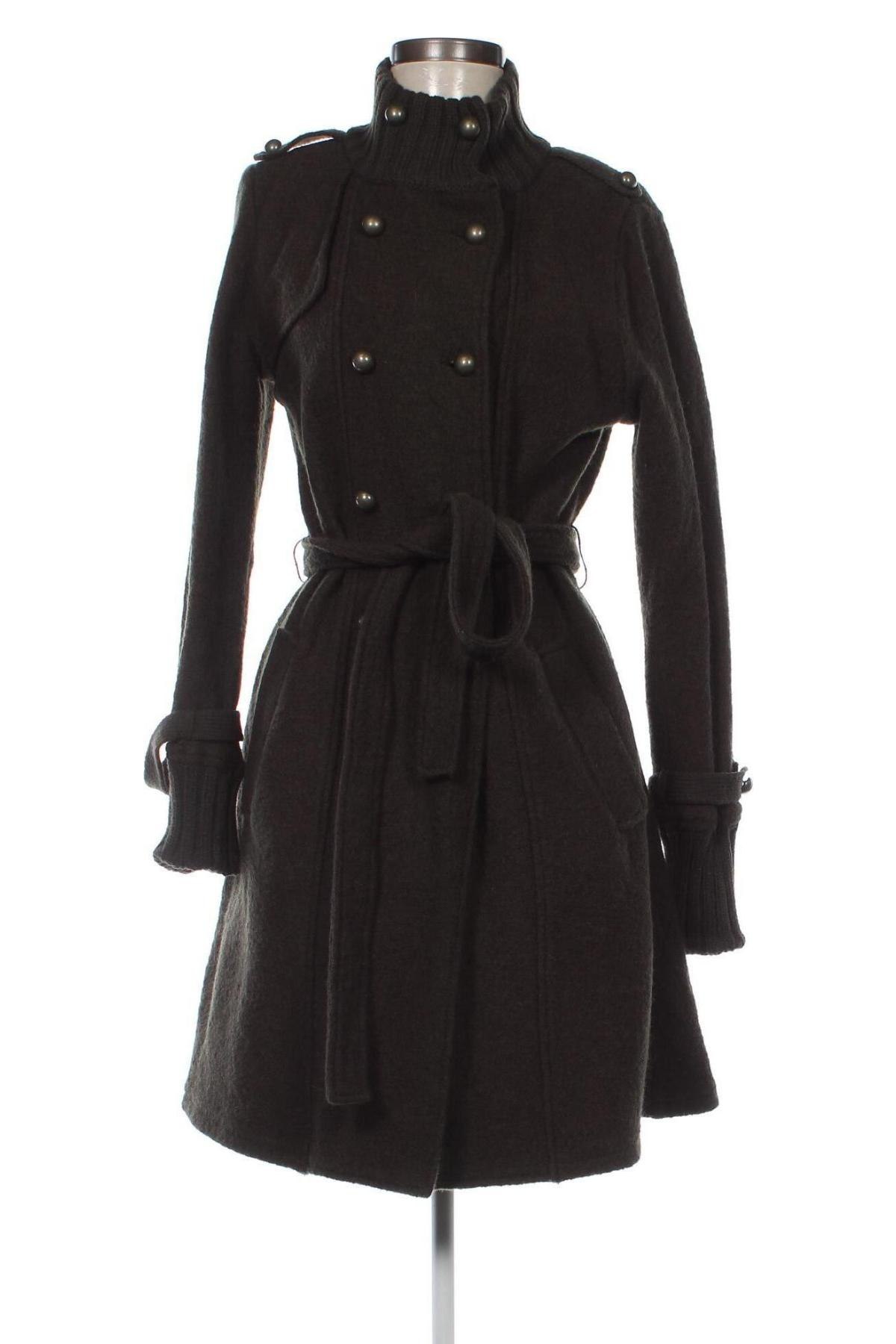 Дамско палто Zara, Размер M, Цвят Зелен, Цена 49,00 лв.