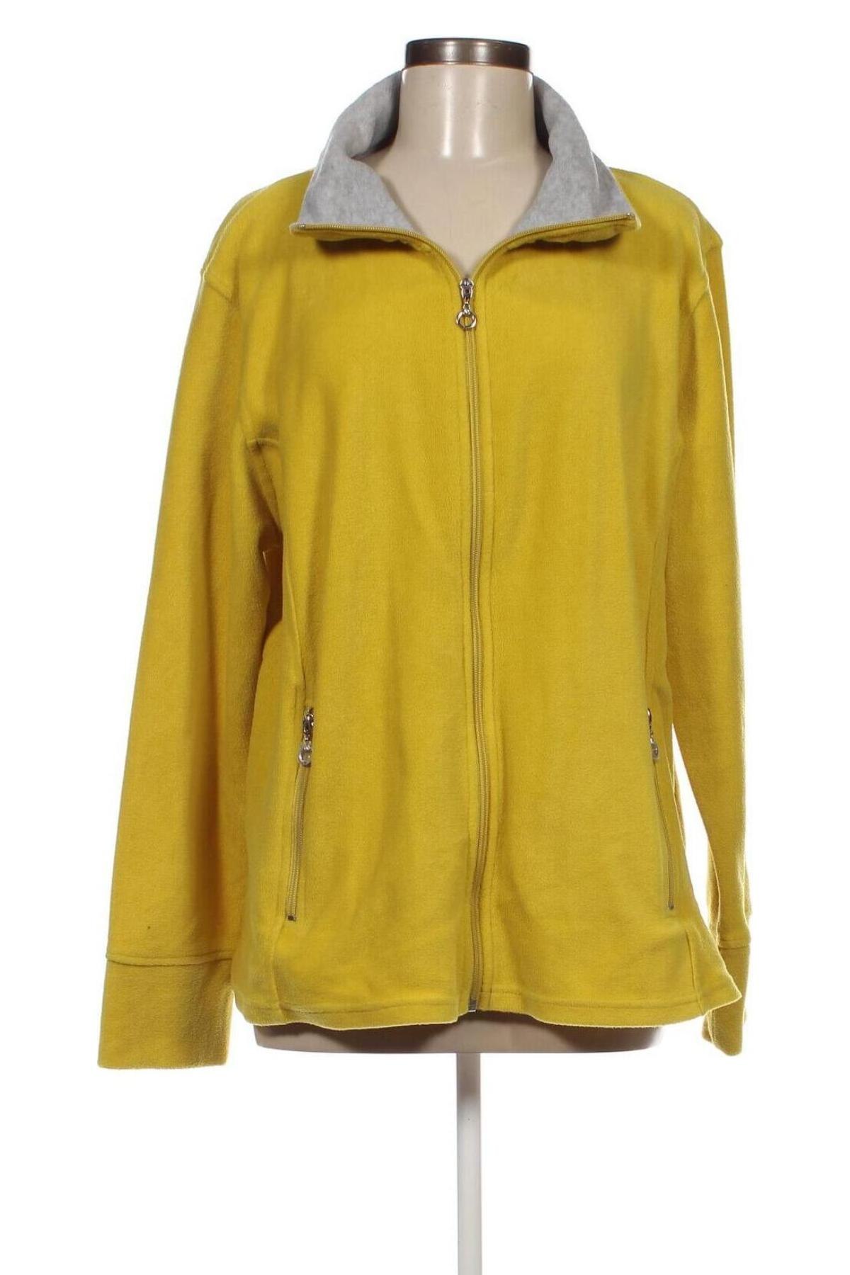 Дамско поларено горнище Laura Torelli, Размер XL, Цвят Жълт, Цена 39,00 лв.