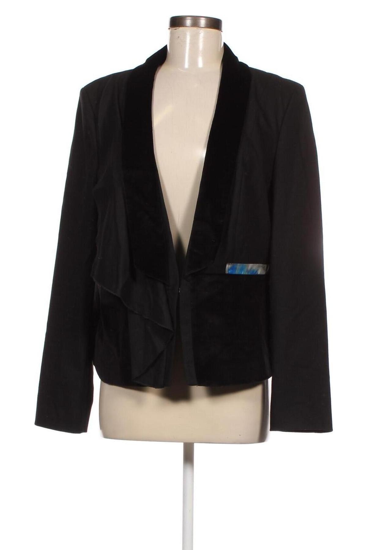 Γυναικείο σακάκι Fashion hero by S.Oliver, Μέγεθος XL, Χρώμα Μαύρο, Τιμή 13,30 €