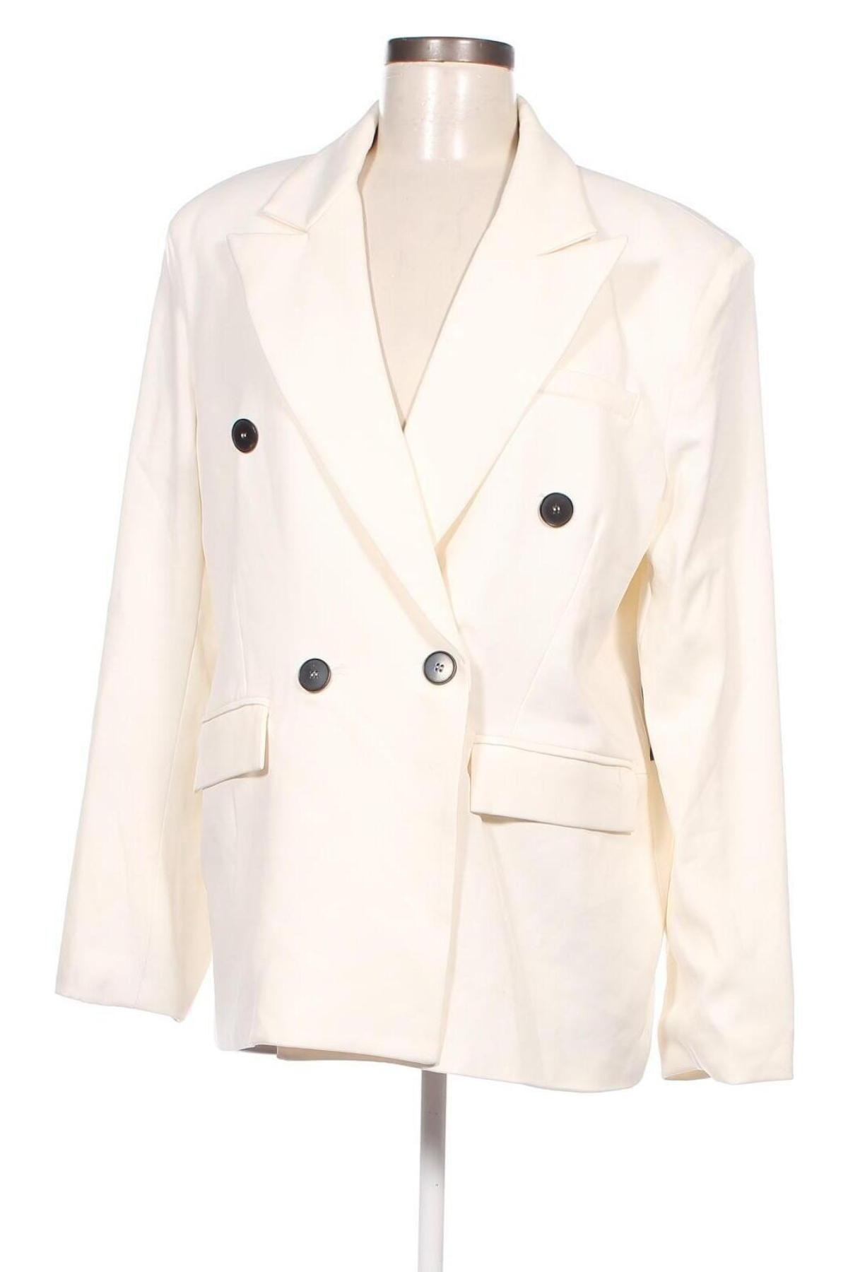 Γυναικείο σακάκι NA-KD, Μέγεθος XS, Χρώμα Εκρού, Τιμή 66,49 €