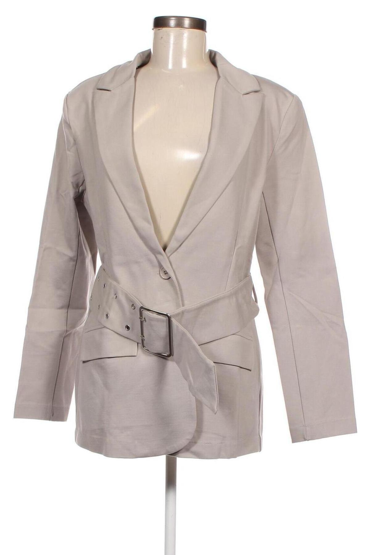 Γυναικείο σακάκι NA-KD, Μέγεθος L, Χρώμα Γκρί, Τιμή 15,96 €