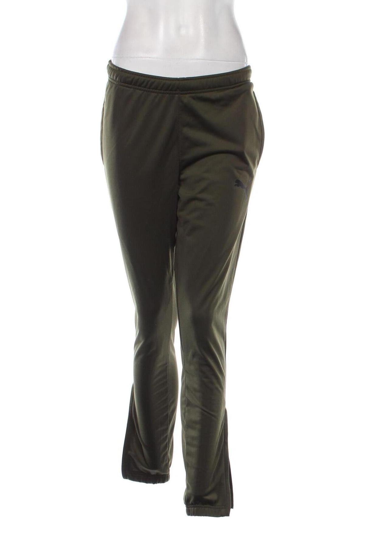 Γυναικείο αθλητικό παντελόνι PUMA, Μέγεθος S, Χρώμα Πράσινο, Τιμή 14,83 €