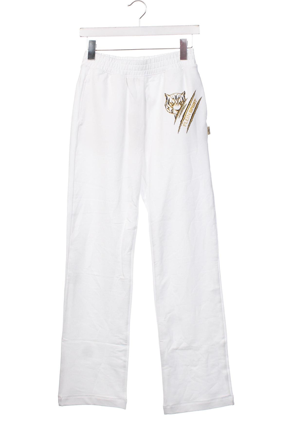 Γυναικείο αθλητικό παντελόνι Plein Sport, Μέγεθος XS, Χρώμα Λευκό, Τιμή 76,50 €