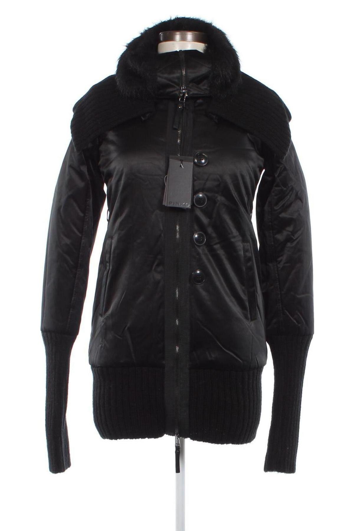Γυναικείο μπουφάν Pinko, Μέγεθος XXS, Χρώμα Μαύρο, Τιμή 135,65 €