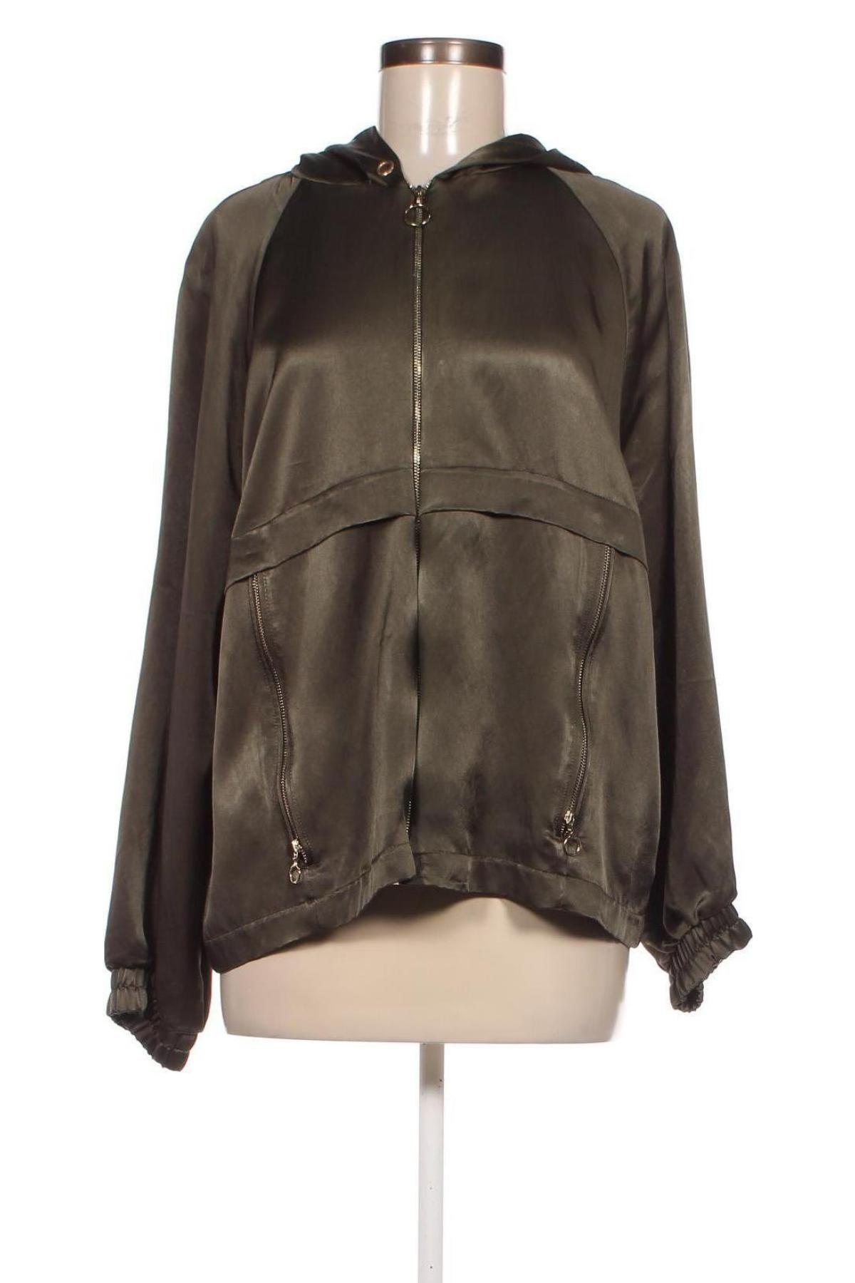 Γυναικείο μπουφάν Zara, Μέγεθος XL, Χρώμα Πράσινο, Τιμή 12,19 €