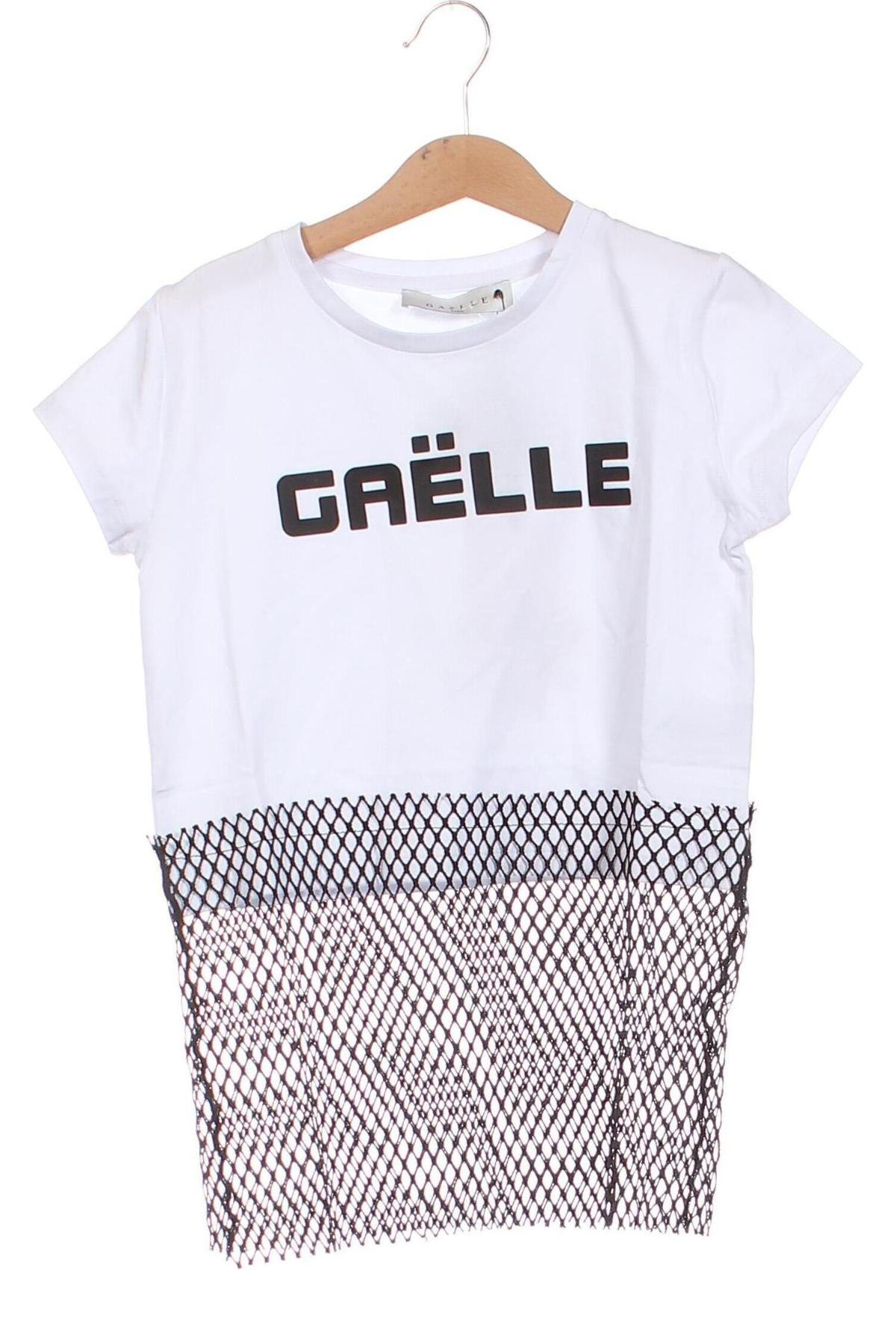 Kinder Shirt Gaelle Paris, Größe 7-8y/ 128-134 cm, Farbe Weiß, Preis € 6,57