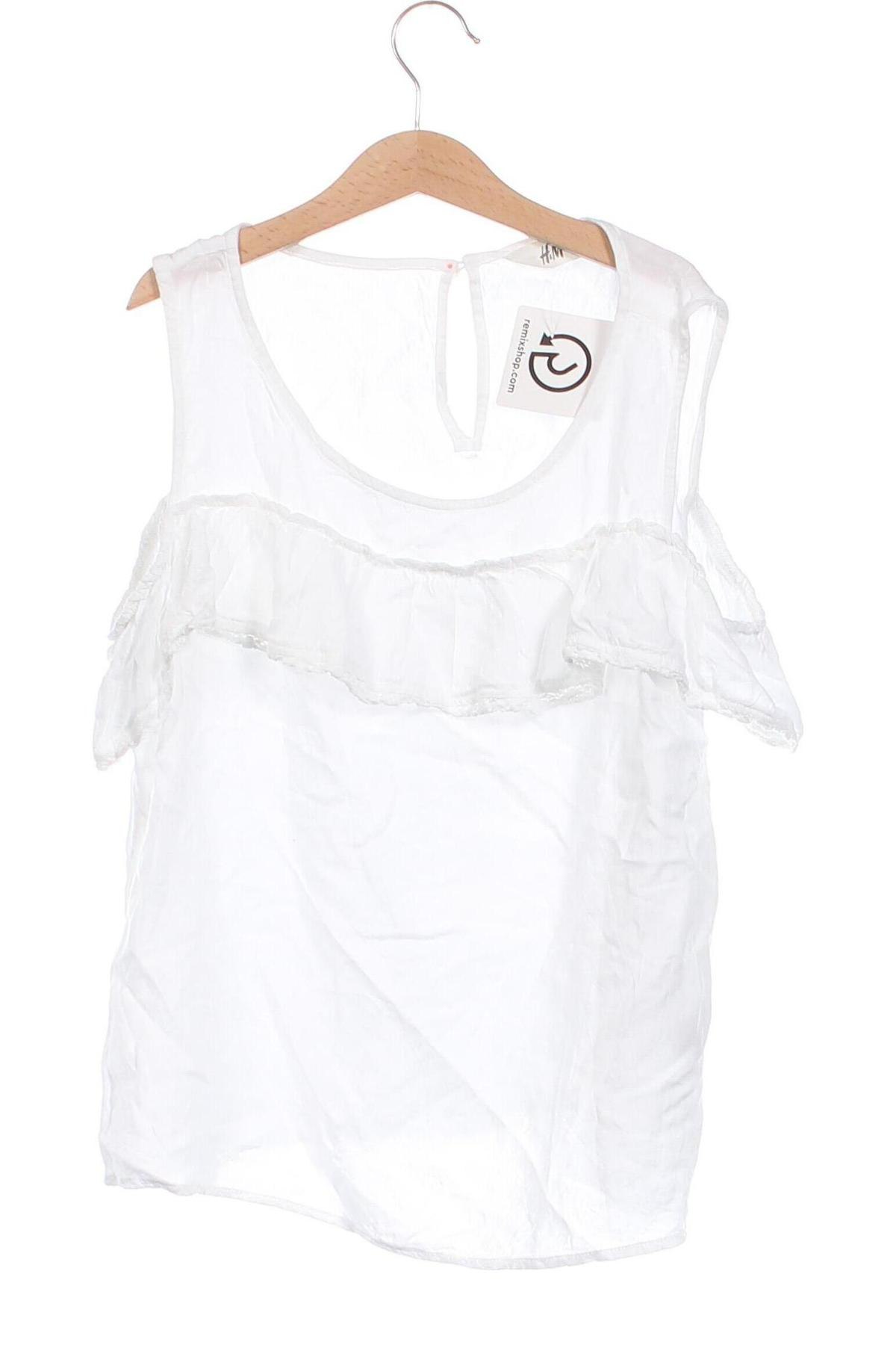 Dziecięca bluzka H&M, Rozmiar 13-14y/ 164-168 cm, Kolor Biały, Cena 79,96 zł