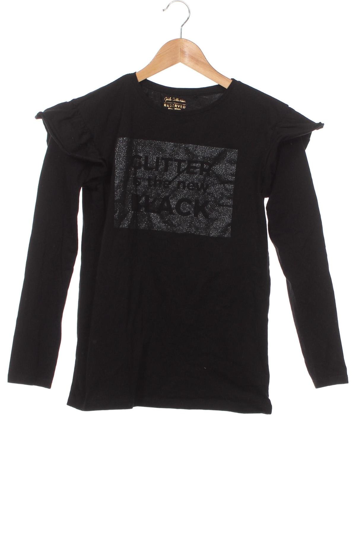 Παιδική μπλούζα Reserved, Μέγεθος 12-13y/ 158-164 εκ., Χρώμα Μαύρο, Τιμή 2,89 €
