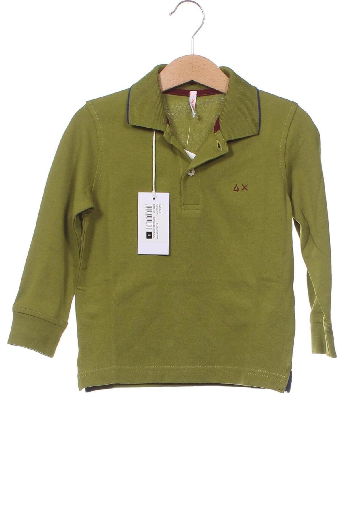 Dziecięca bluzka SUN68, Rozmiar 18-24m/ 86-98 cm, Kolor Zielony, Cena 46,06 zł