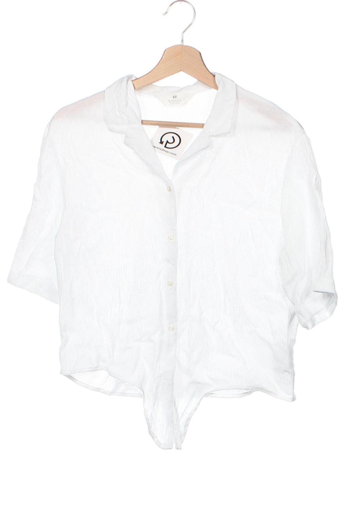 Dětská košile  H&M, Velikost 14-15y/ 168-170 cm, Barva Bílá, Cena  526,00 Kč