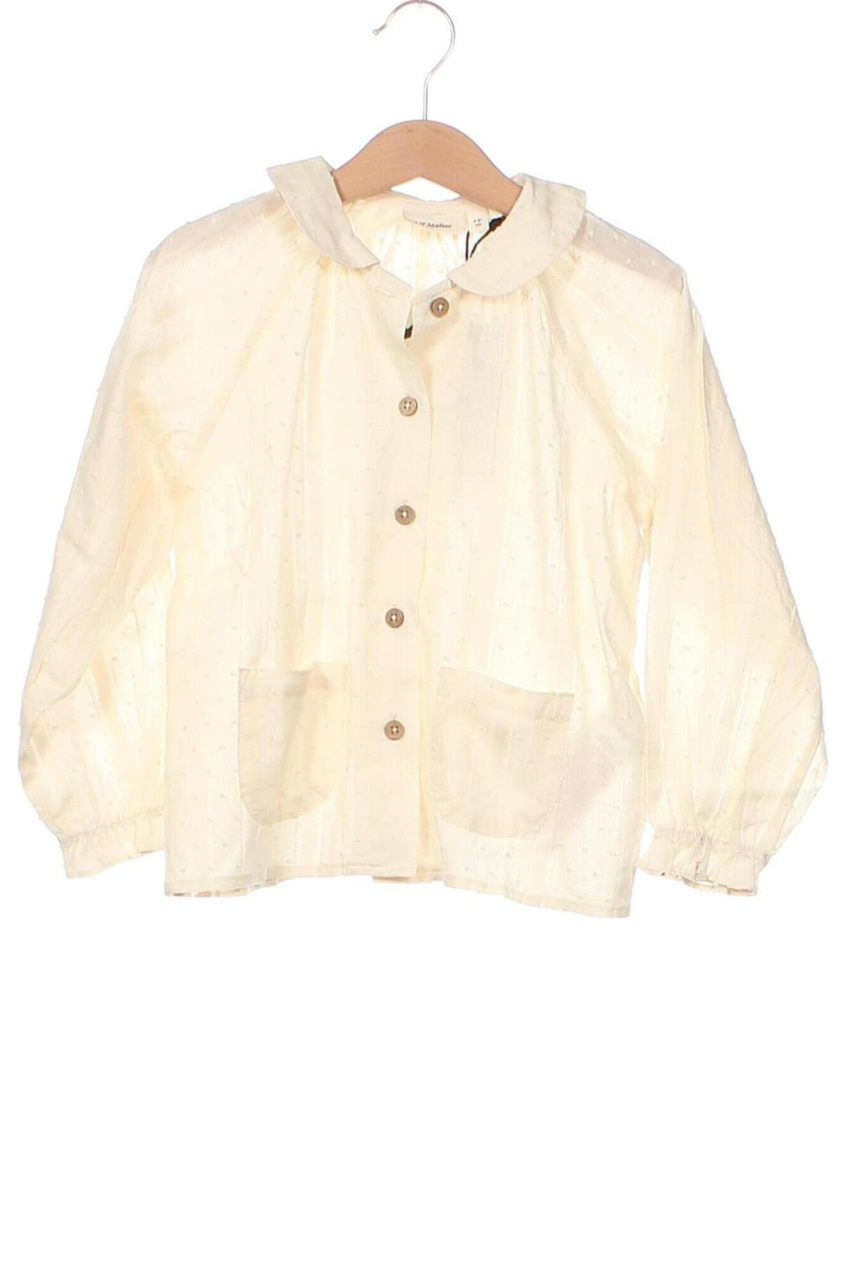 Dětská košile  Lil' Atelier, Velikost 4-5y/ 110-116 cm, Barva Krémová, Cena  565,00 Kč