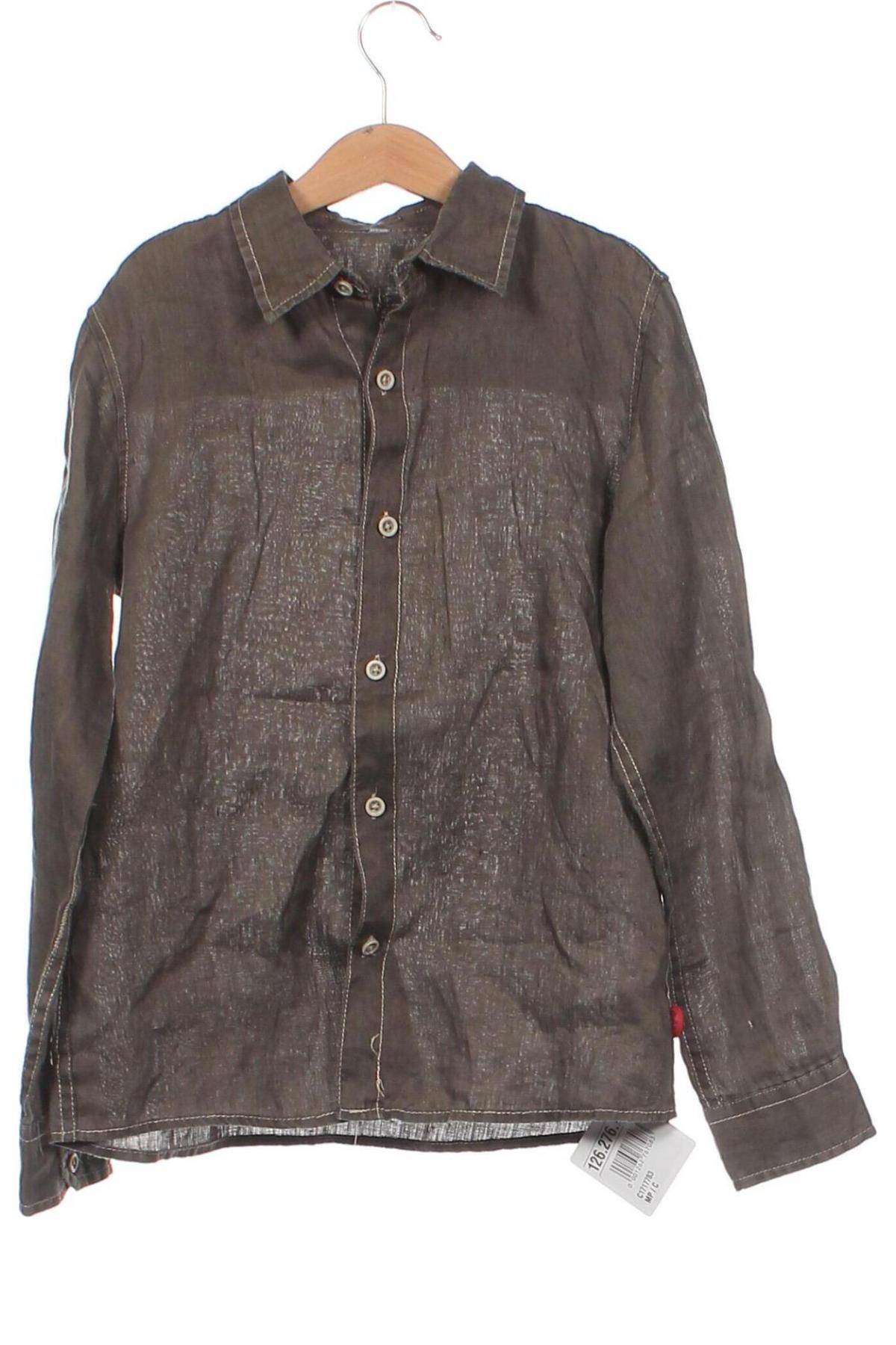 Παιδικό πουκάμισο Pomp De Lux, Μέγεθος 8-9y/ 134-140 εκ., Χρώμα  Μπέζ, Τιμή 4,65 €