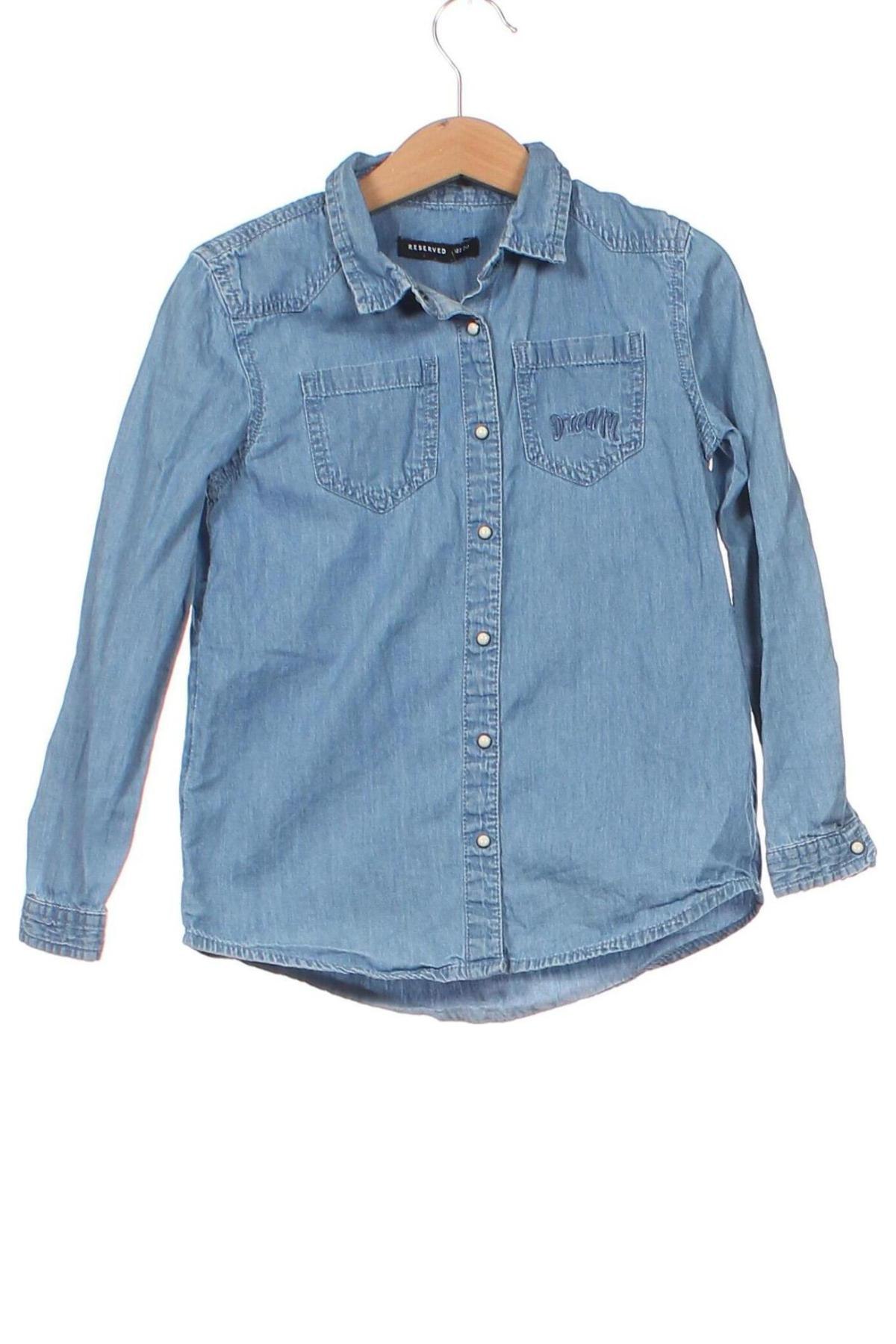 Παιδικό πουκάμισο Reserved, Μέγεθος 5-6y/ 116-122 εκ., Χρώμα Μπλέ, Τιμή 8,68 €