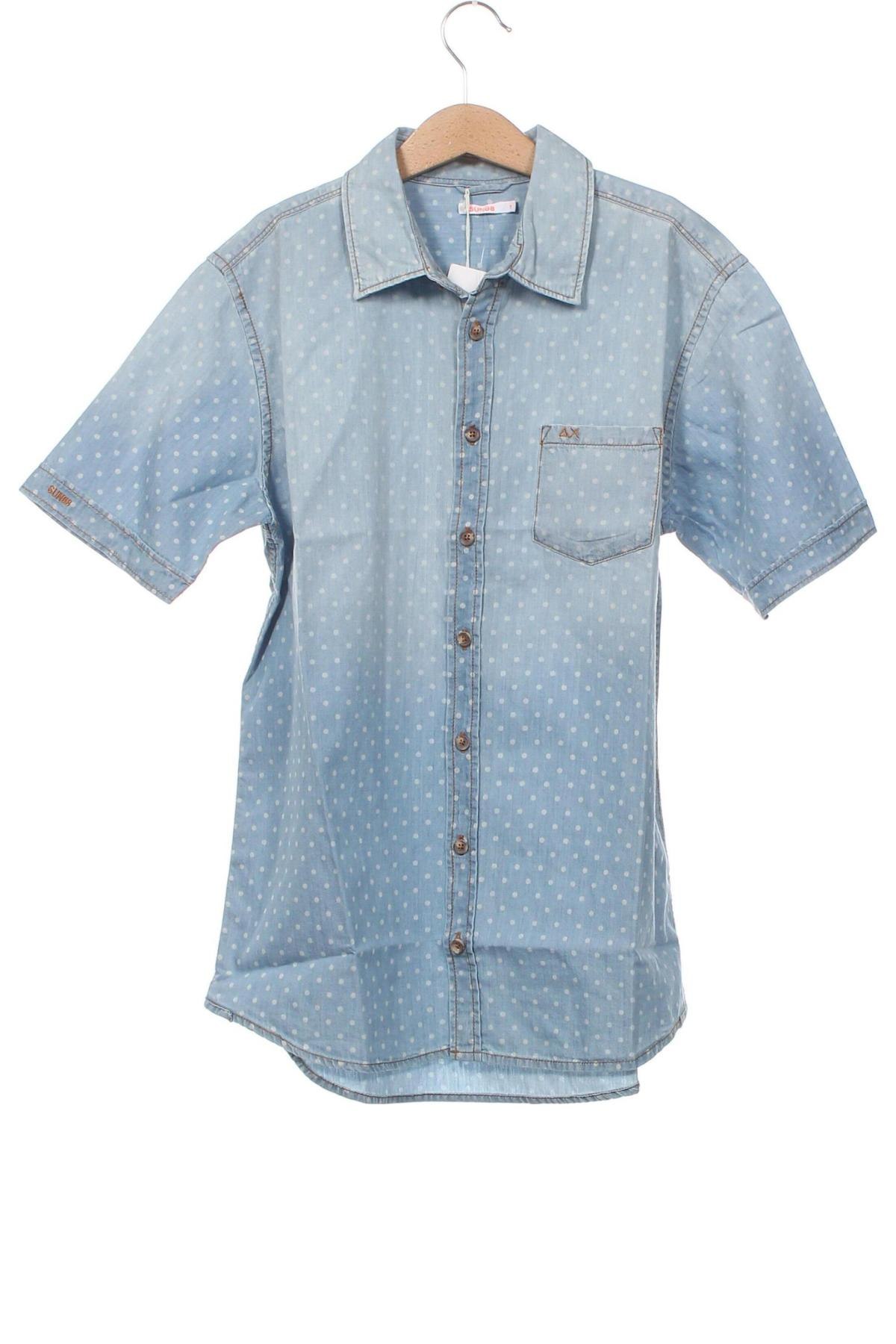 Παιδικό πουκάμισο SUN68, Μέγεθος 13-14y/ 164-168 εκ., Χρώμα Μπλέ, Τιμή 8,58 €