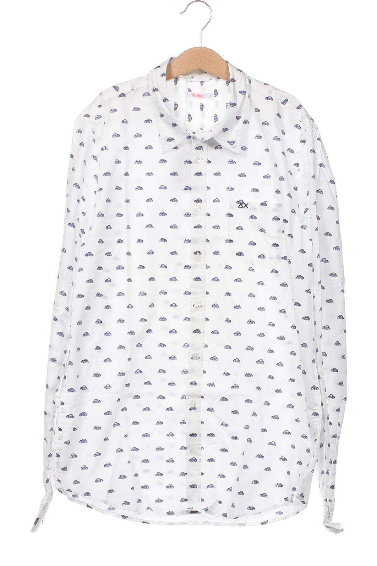 Kinderhemd SUN68, Größe 14-15y/ 168-170 cm, Farbe Weiß, Preis 7,59 €