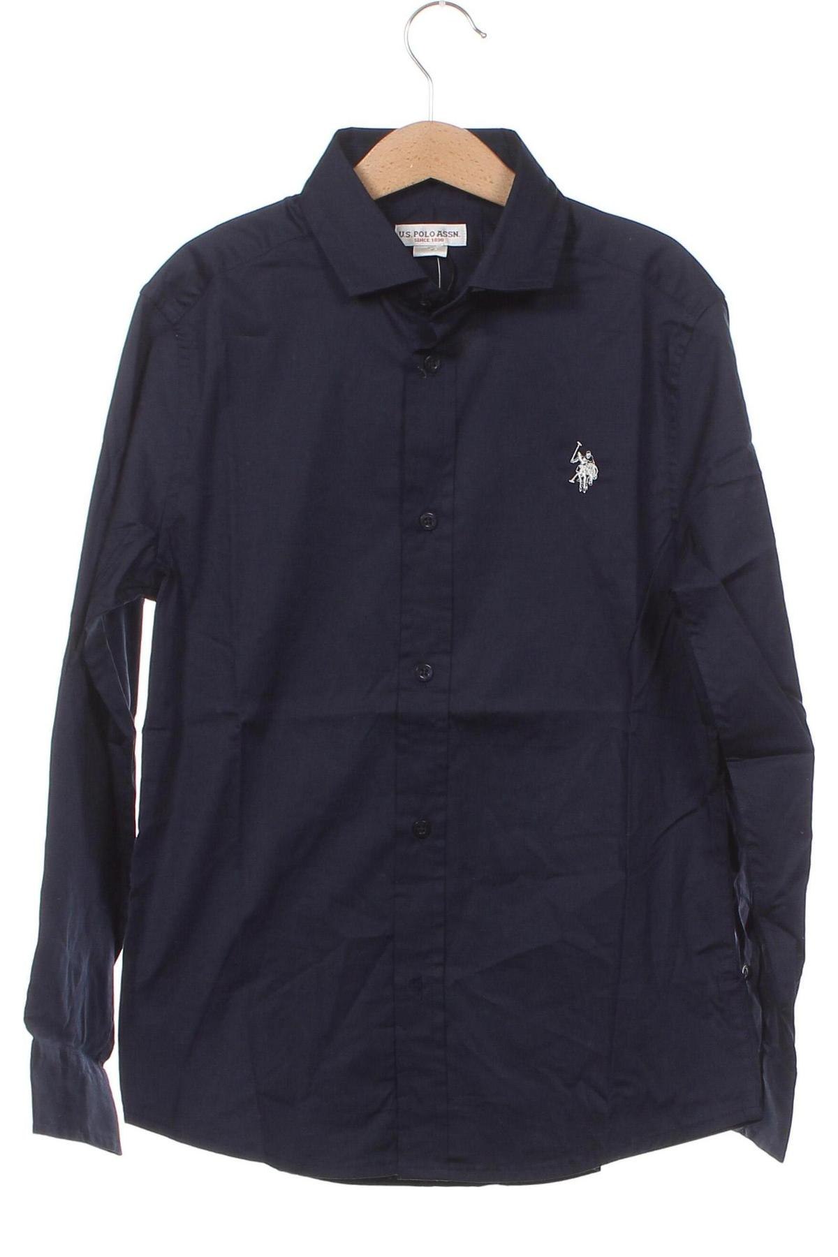 Παιδικό πουκάμισο U.S. Polo Assn., Μέγεθος 9-10y/ 140-146 εκ., Χρώμα Μπλέ, Τιμή 32,99 €