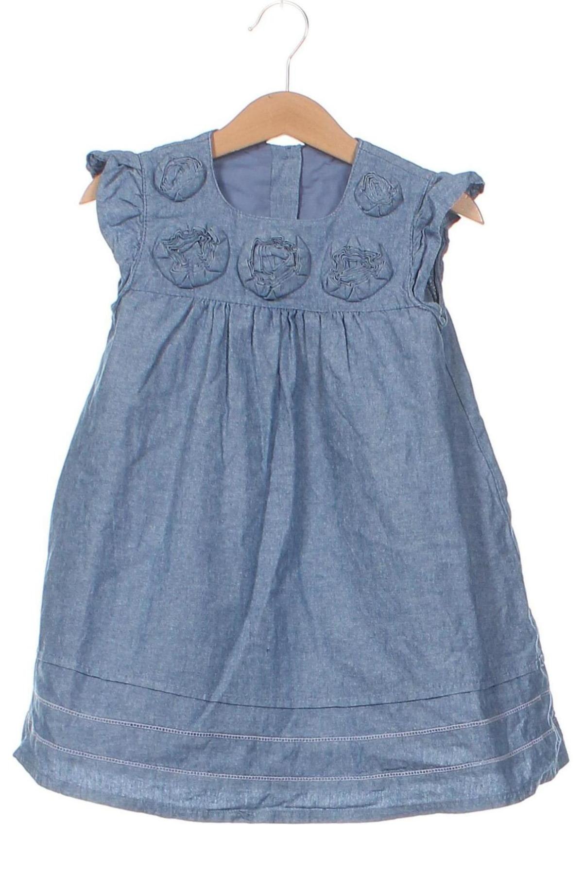 Детска рокля, Размер 18-24m/ 86-98 см, Цвят Син, Цена 17,28 лв.