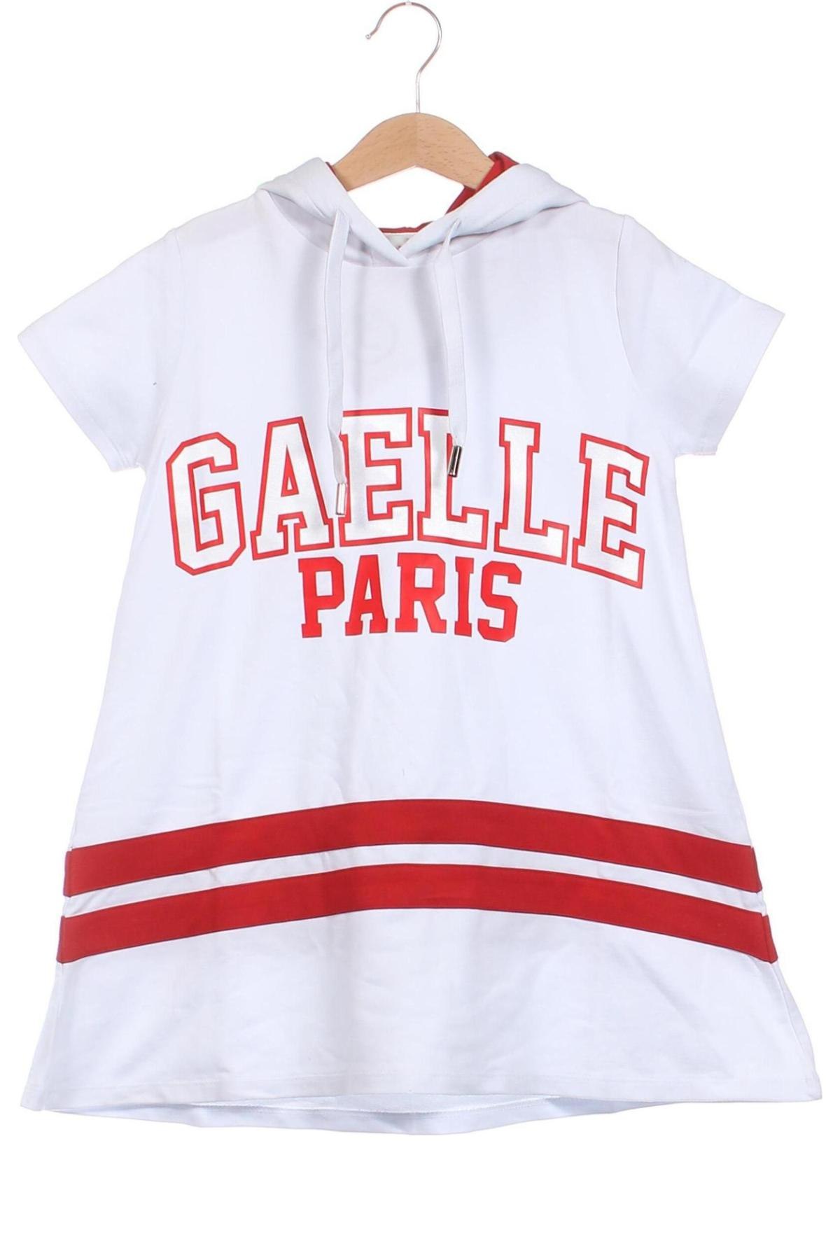 Детска рокля Gaelle Paris, Размер 5-6y/ 116-122 см, Цвят Бял, Цена 28,40 лв.